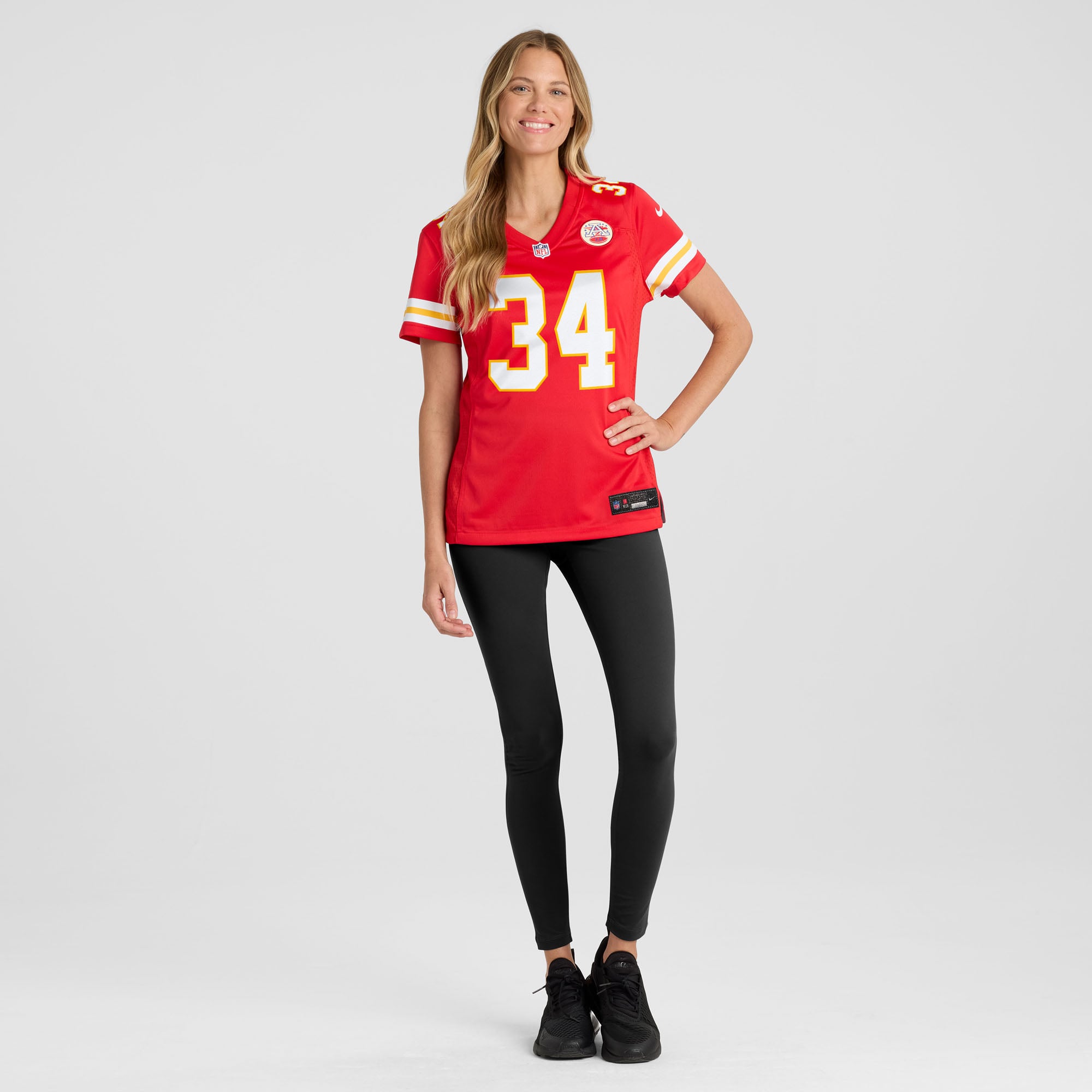 Maillot de match Nike Jaydn Ott rouge des Chiefs Kansas City pour femmes