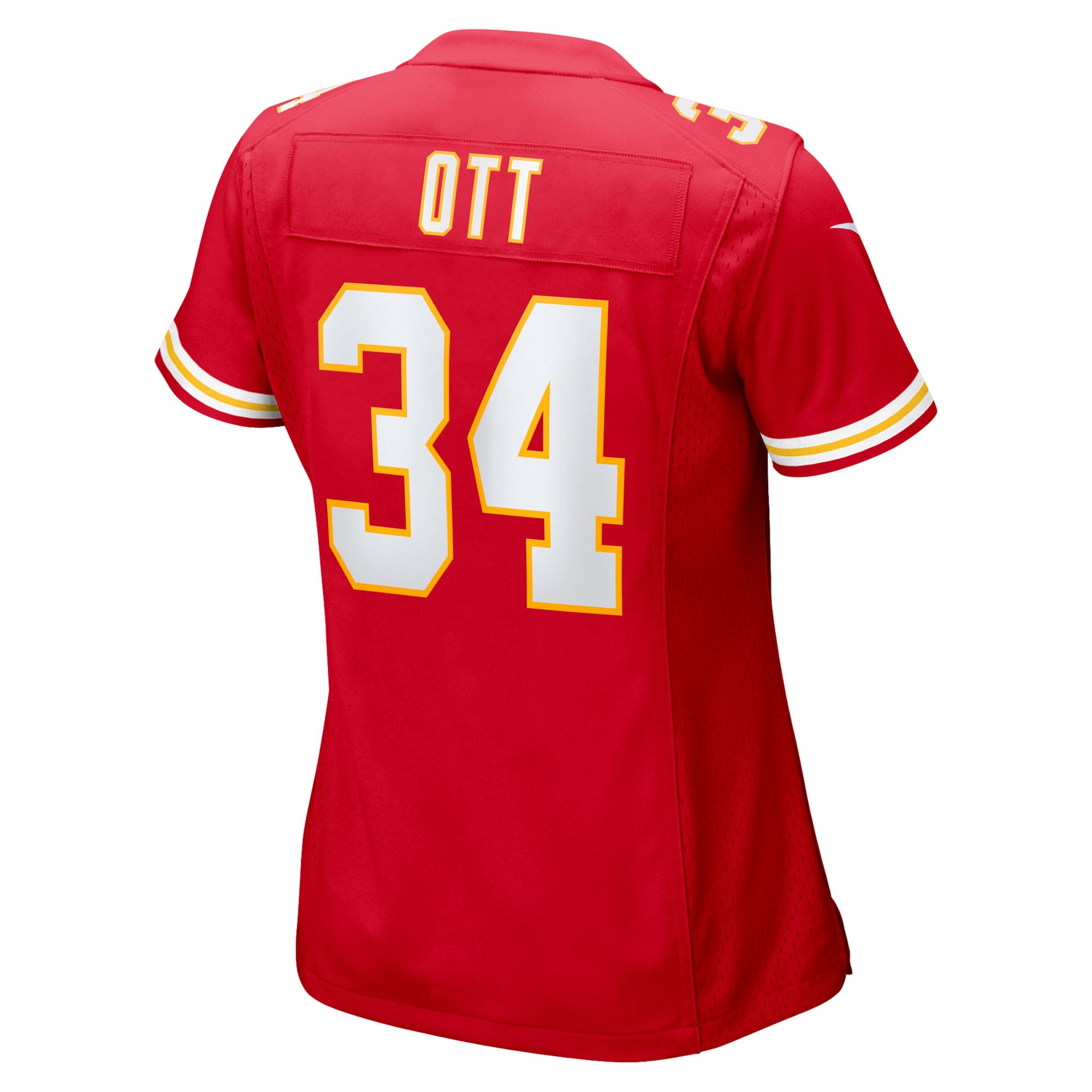Maillot de match Nike Jaydn Ott rouge des Chiefs Kansas City pour femmes