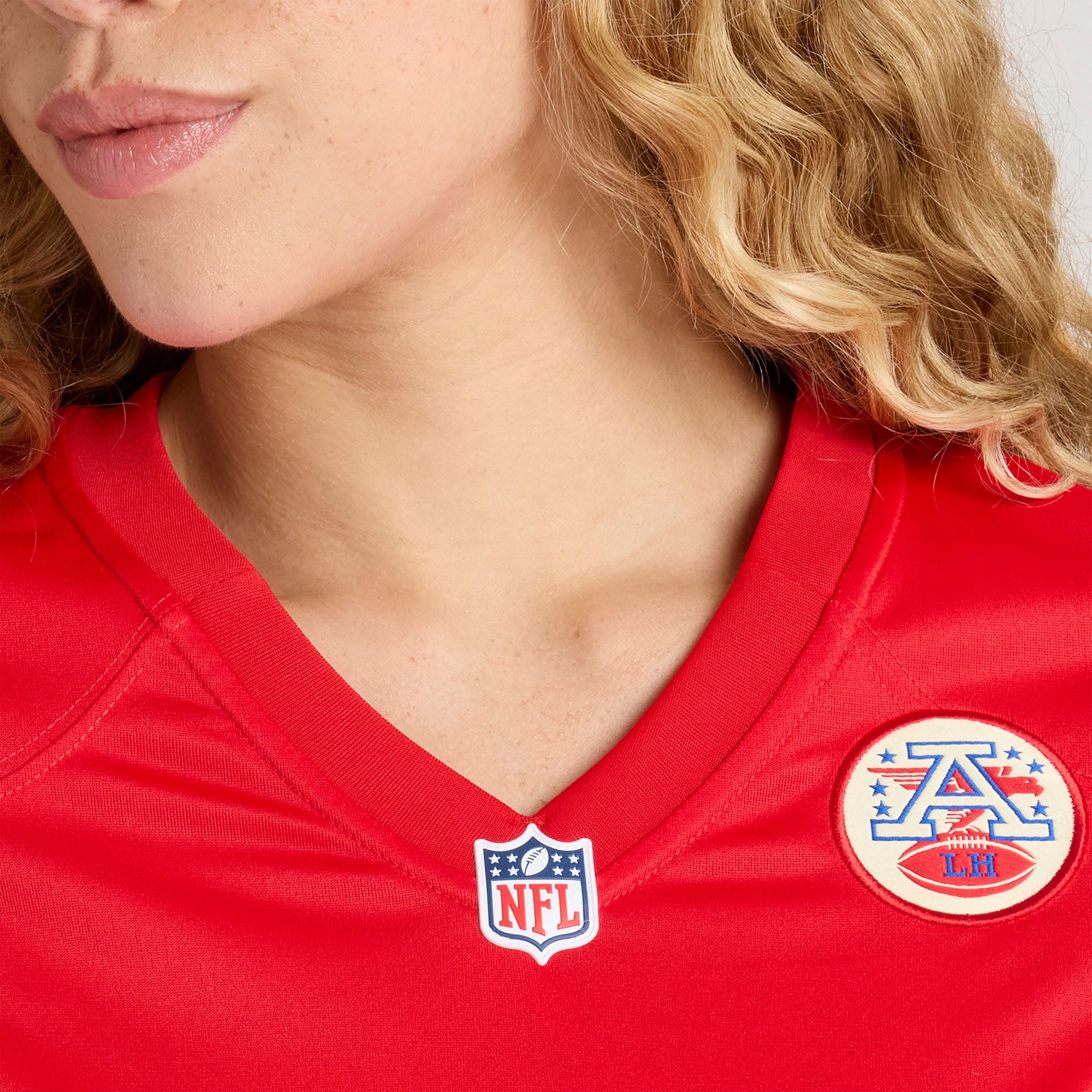 Maillot de match Nike Jaydn Ott rouge des Chiefs Kansas City pour femmes