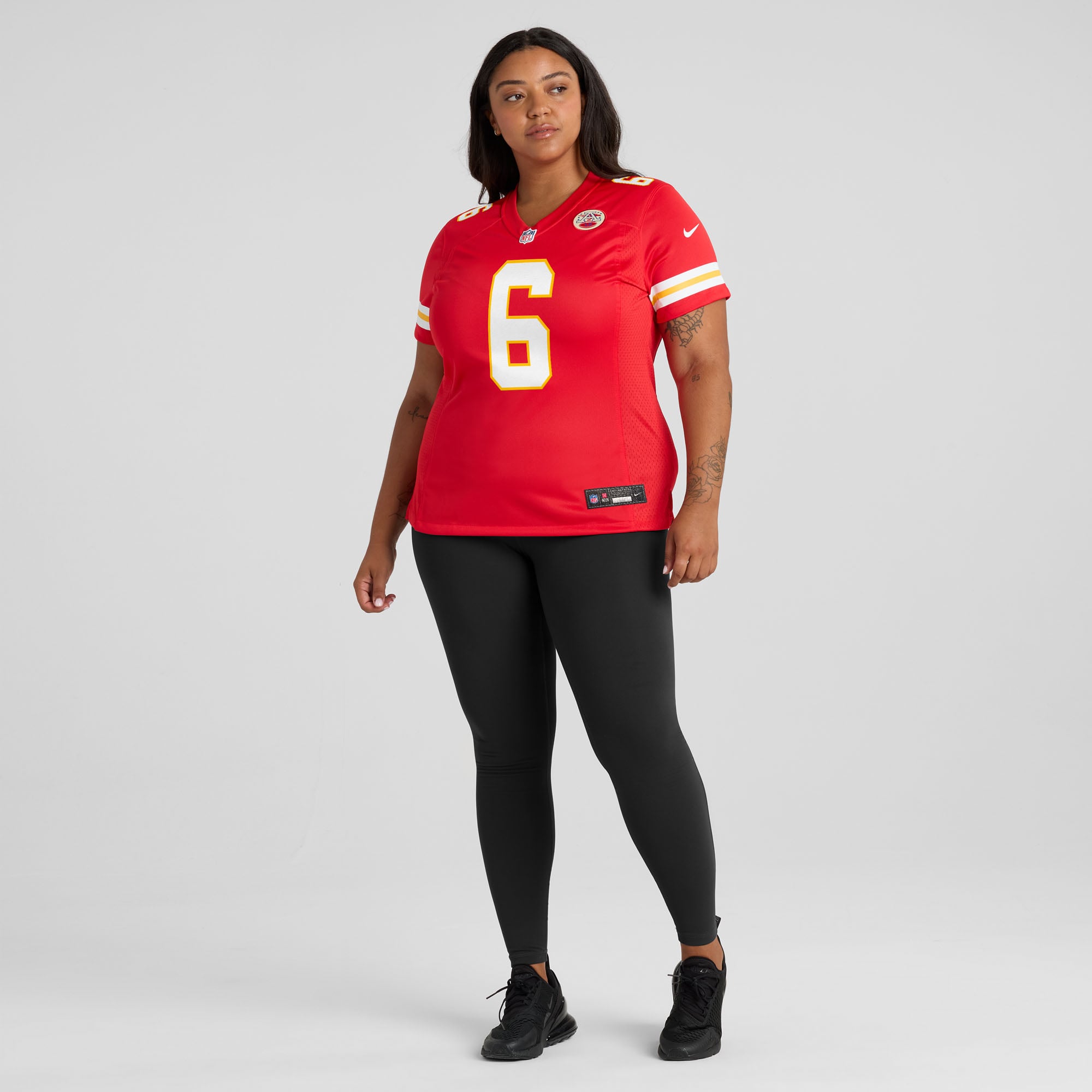 Maillot de match Nike Justin Fields rouge Kansas City Chiefs pour femme
