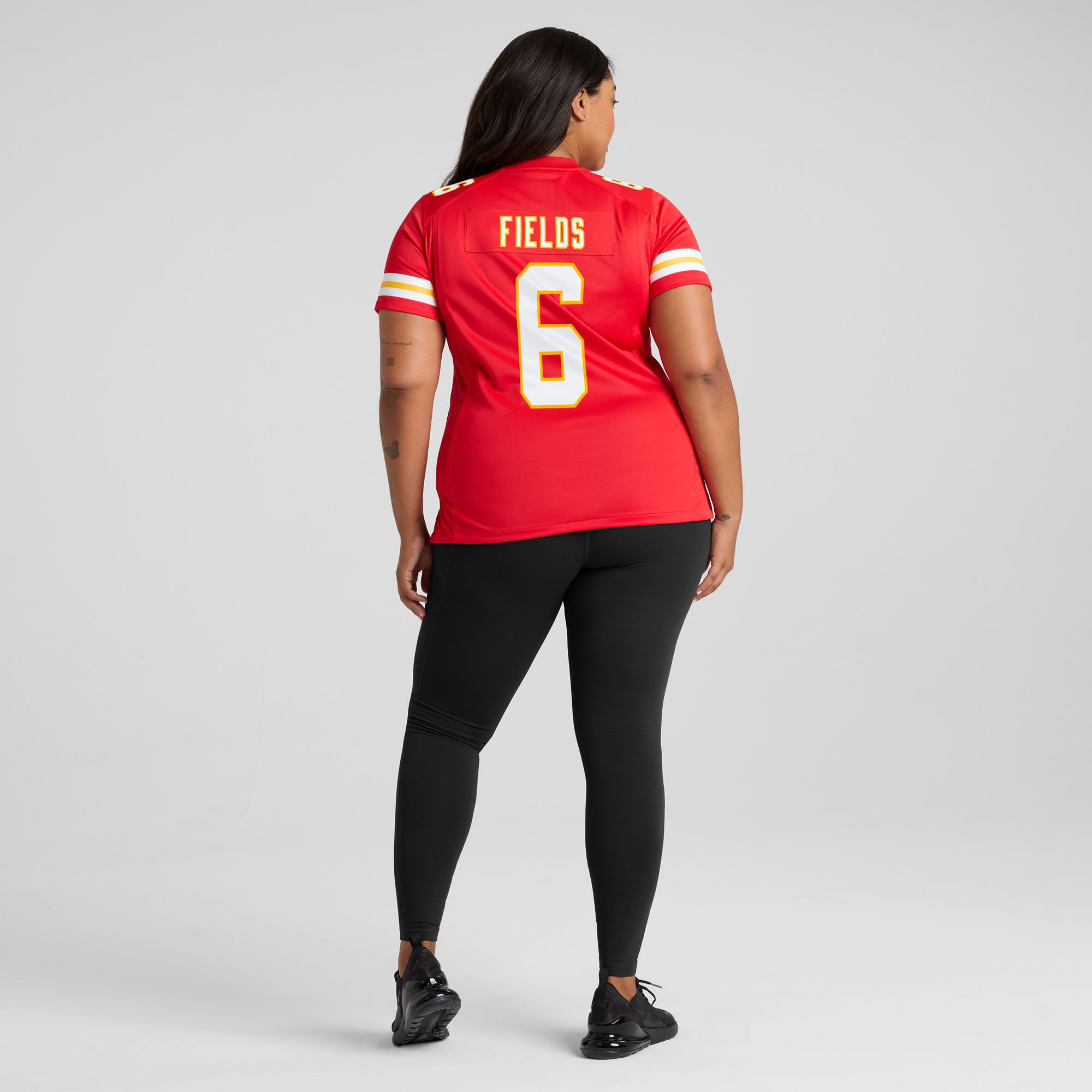 Maillot de match Nike Justin Fields rouge Kansas City Chiefs pour femme