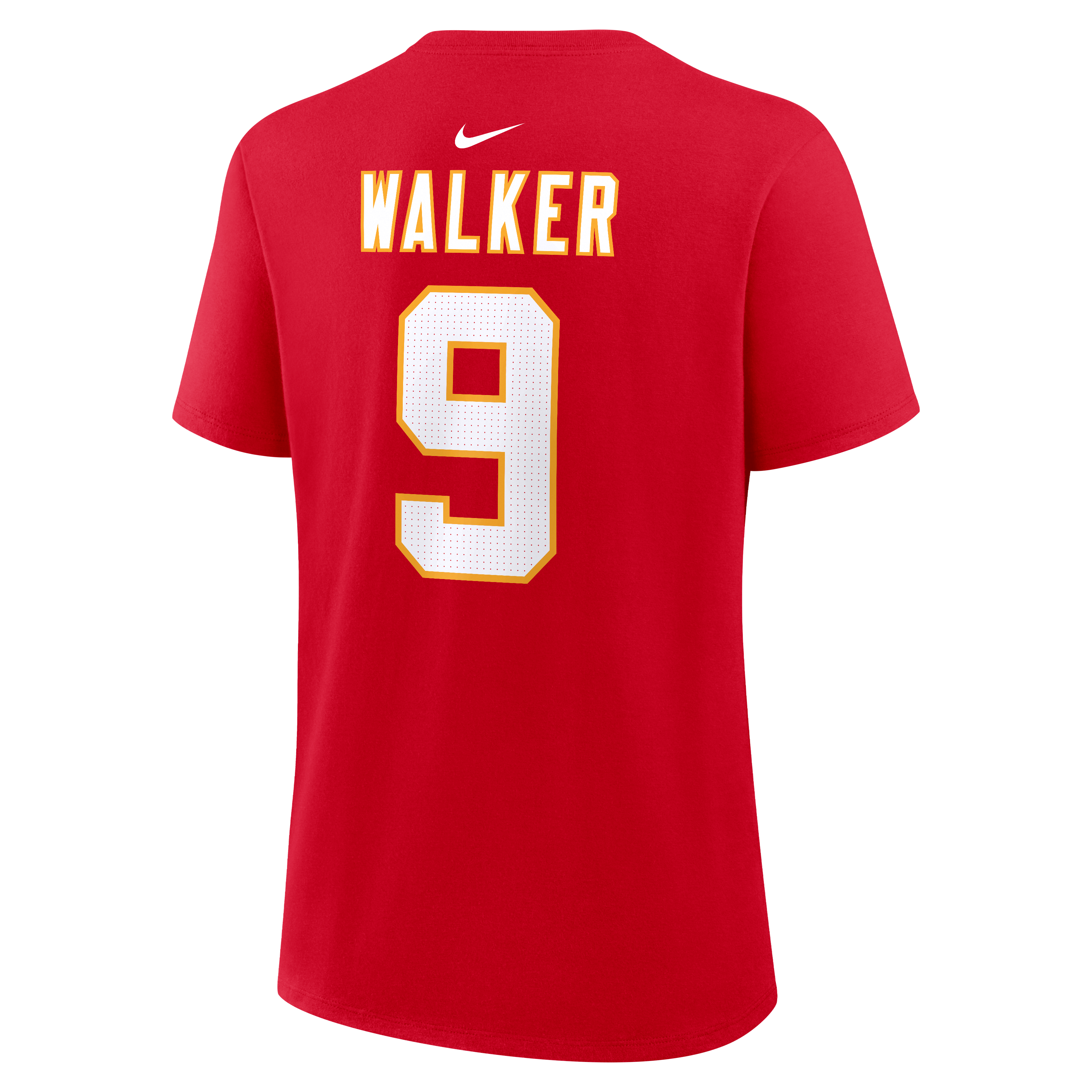 T-shirt Nike pour femme avec nom et numéro de Kenneth Walker III rouge des Kansas City Chiefs