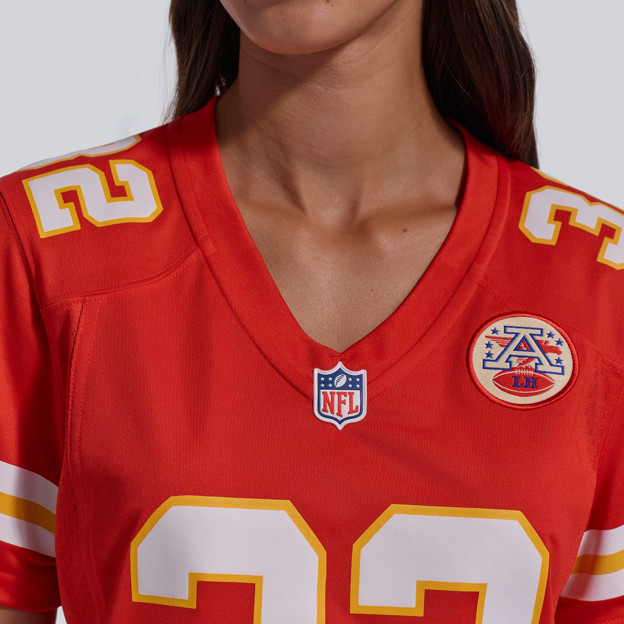 Maillot de match Nike Nick Bolton pour femmes des Chiefs Kansas City, rouge