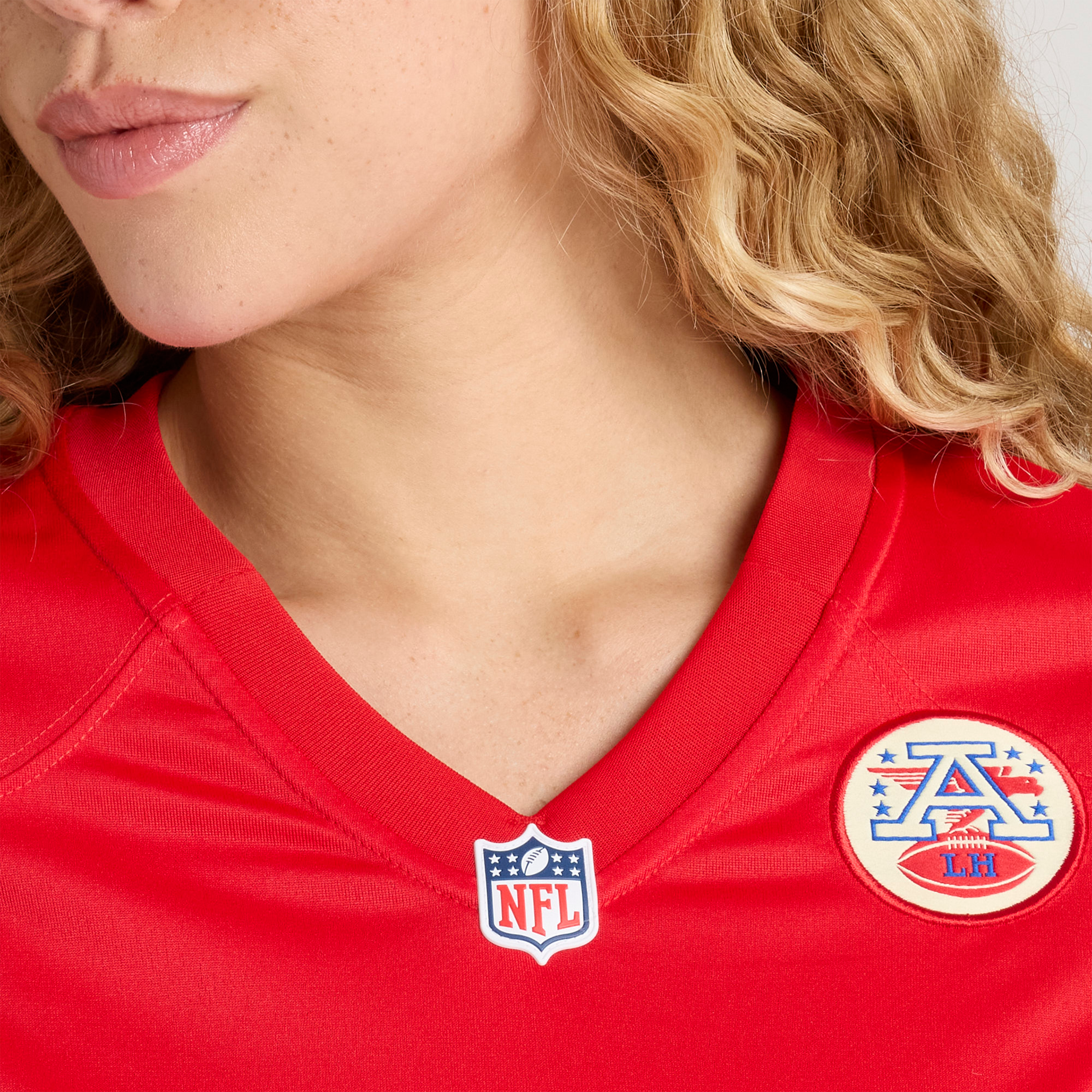 Women's Nike Peter Woods Red Kansas City Chiefs Team Game Jersey