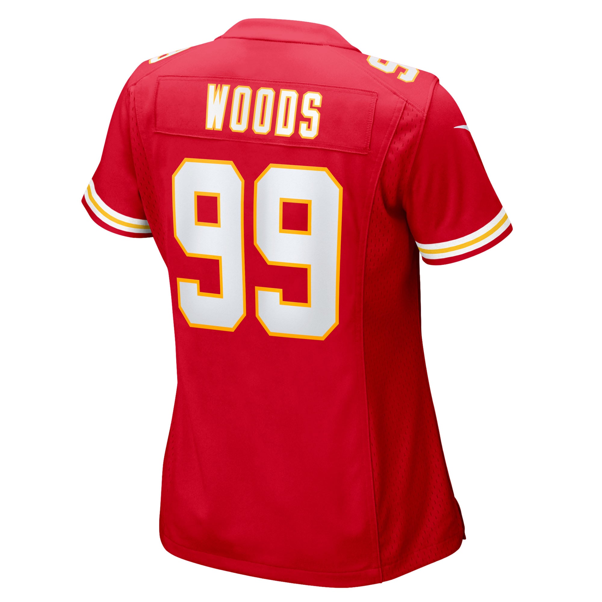 Women's Nike Peter Woods Red Kansas City Chiefs Team Game Jersey