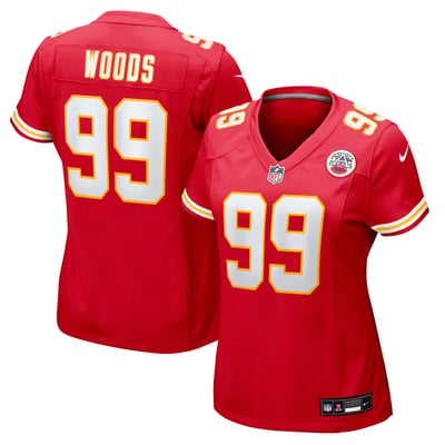 Peter Woods Kansas City Chiefs Nike Women's Team Game Jersey - Red