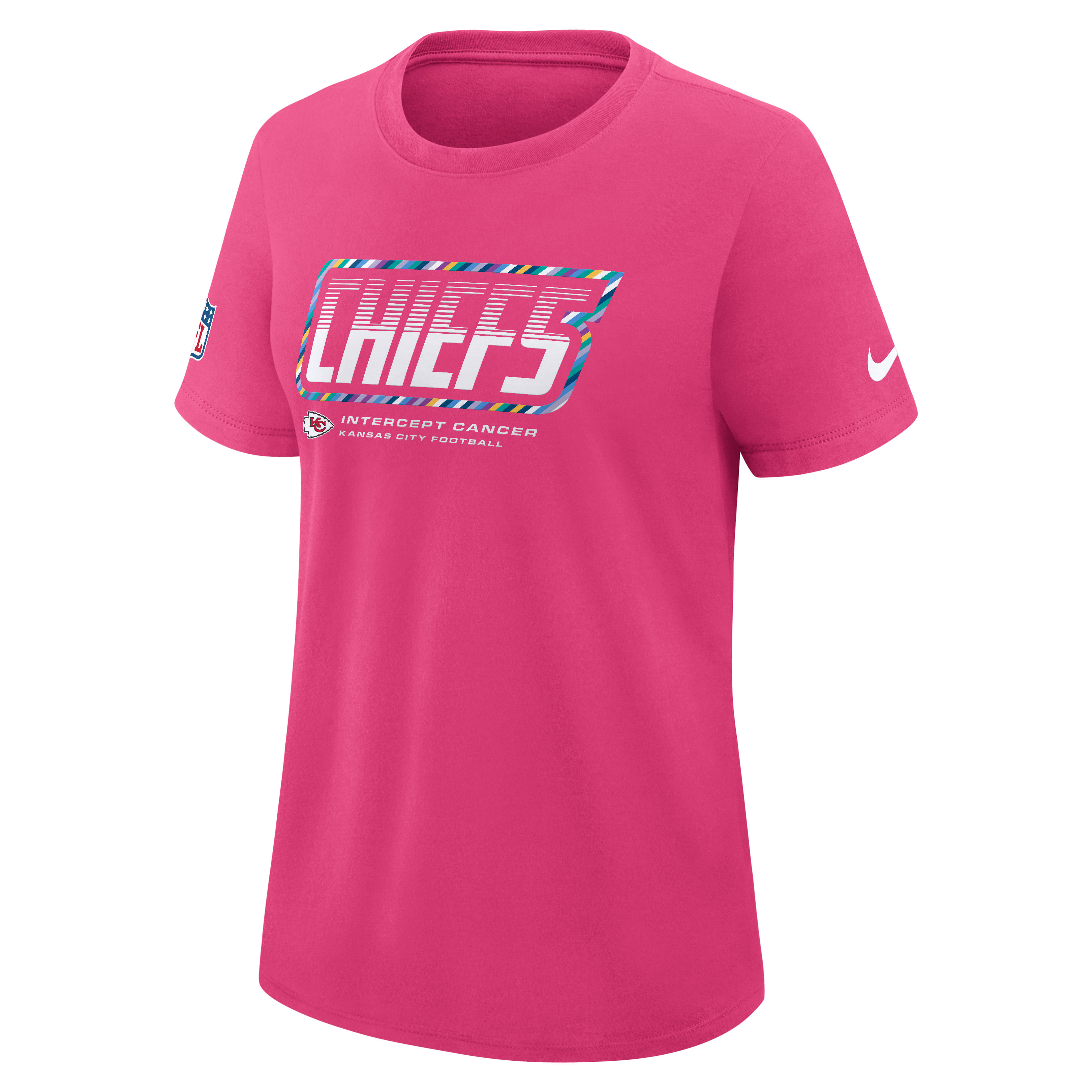 Women's Nike Pink Kansas City Chiefs 2026 NFL Crucial Catch Tri-Blend Dri-FIT T-Shirt