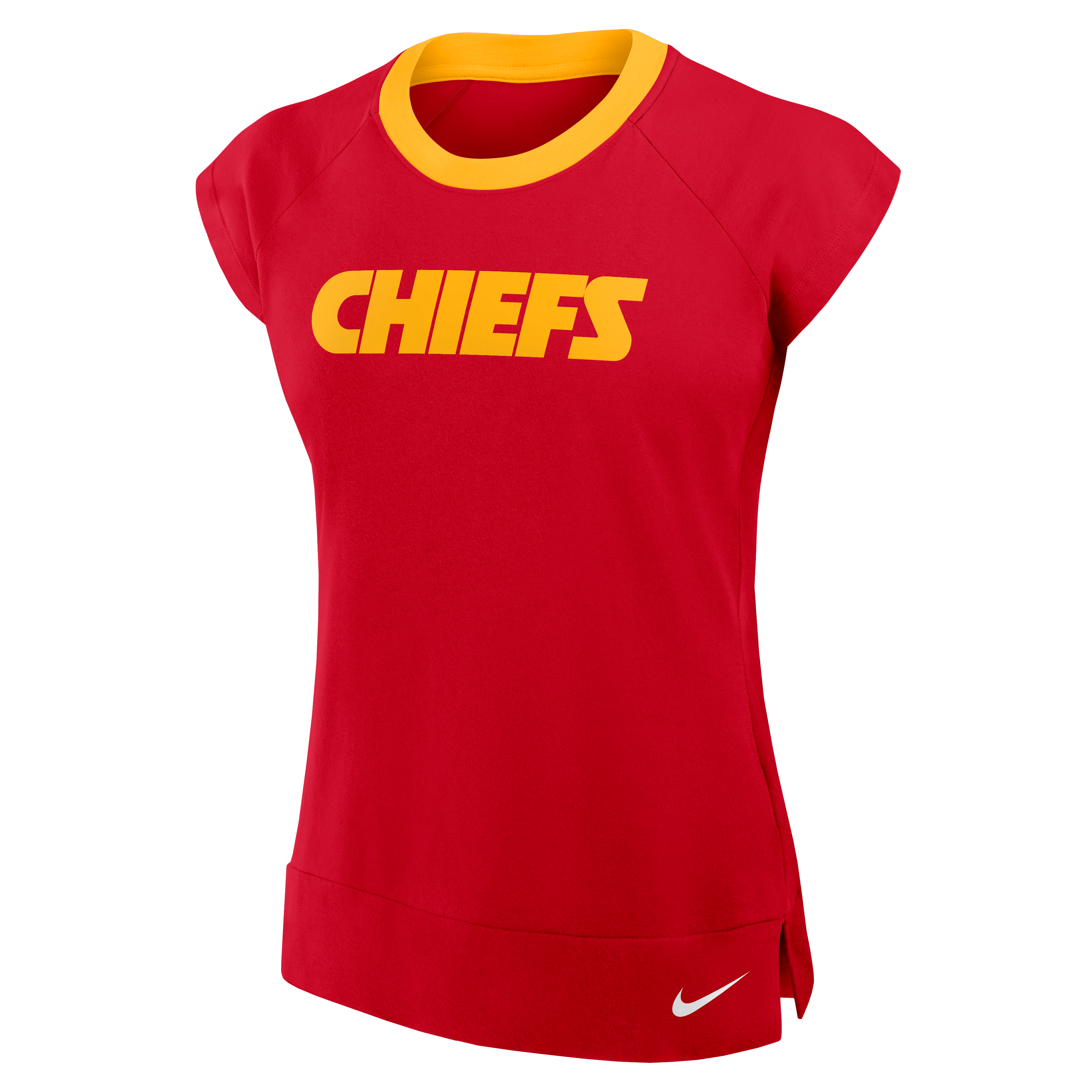 Women's Nike Red Kansas City Chiefs Forward Progress Raglan Dri-FIT Short Sleeve Tee