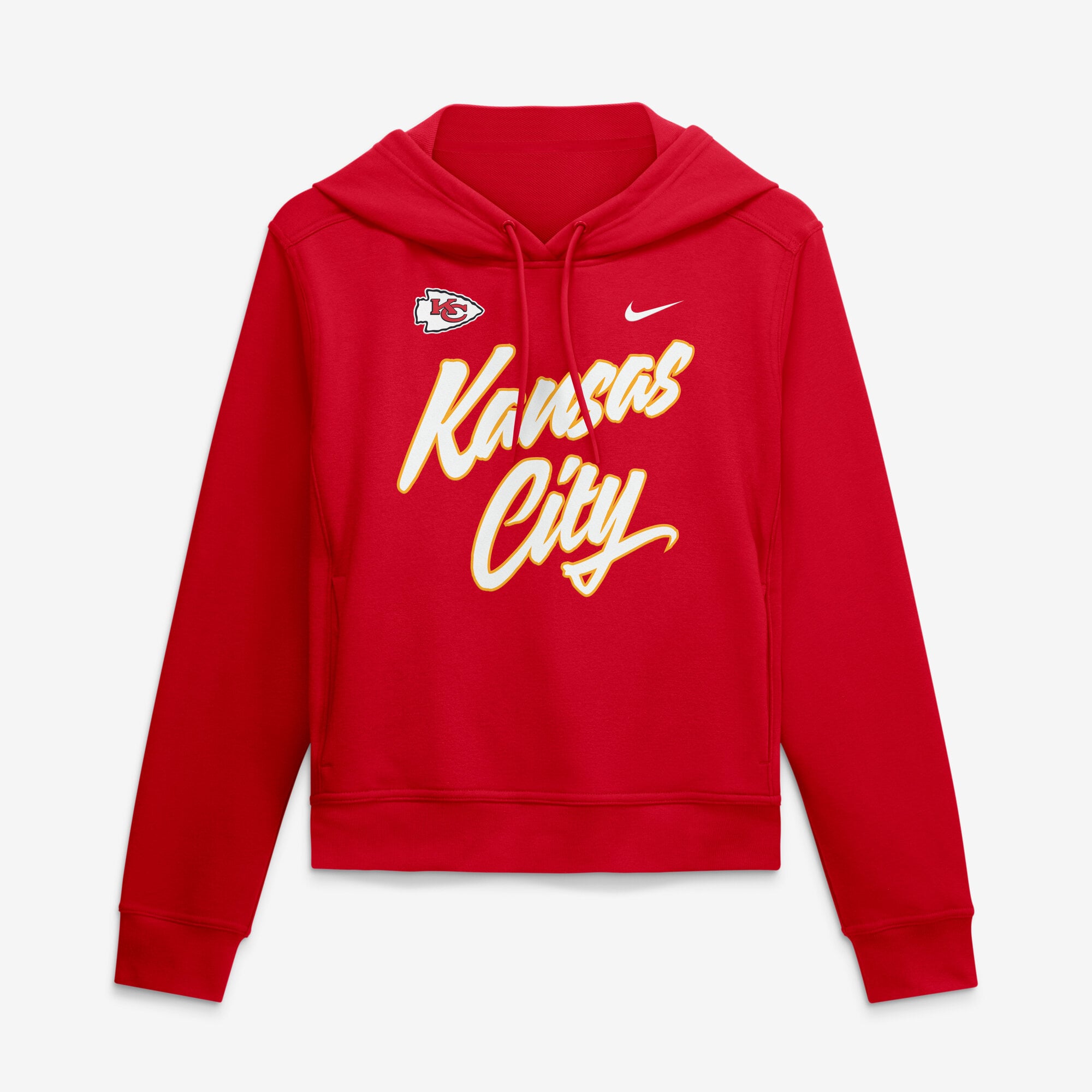 Sweat à capuche Nike Performance One Tri-Blend Dri-FIT rouge Kansas City Chiefs pour femme