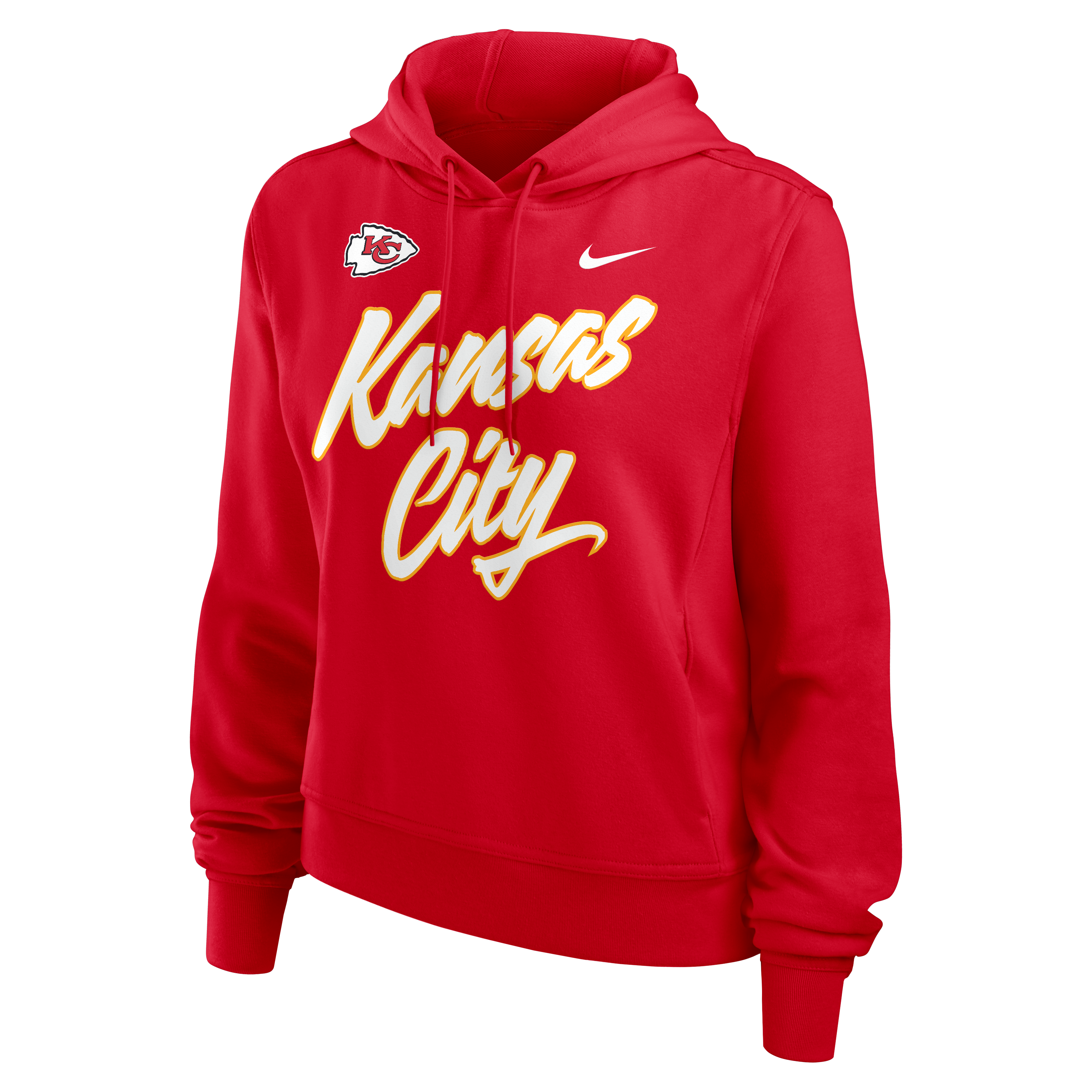 Sweat à capuche Nike Performance One Tri-Blend Dri-FIT rouge Kansas City Chiefs pour femme