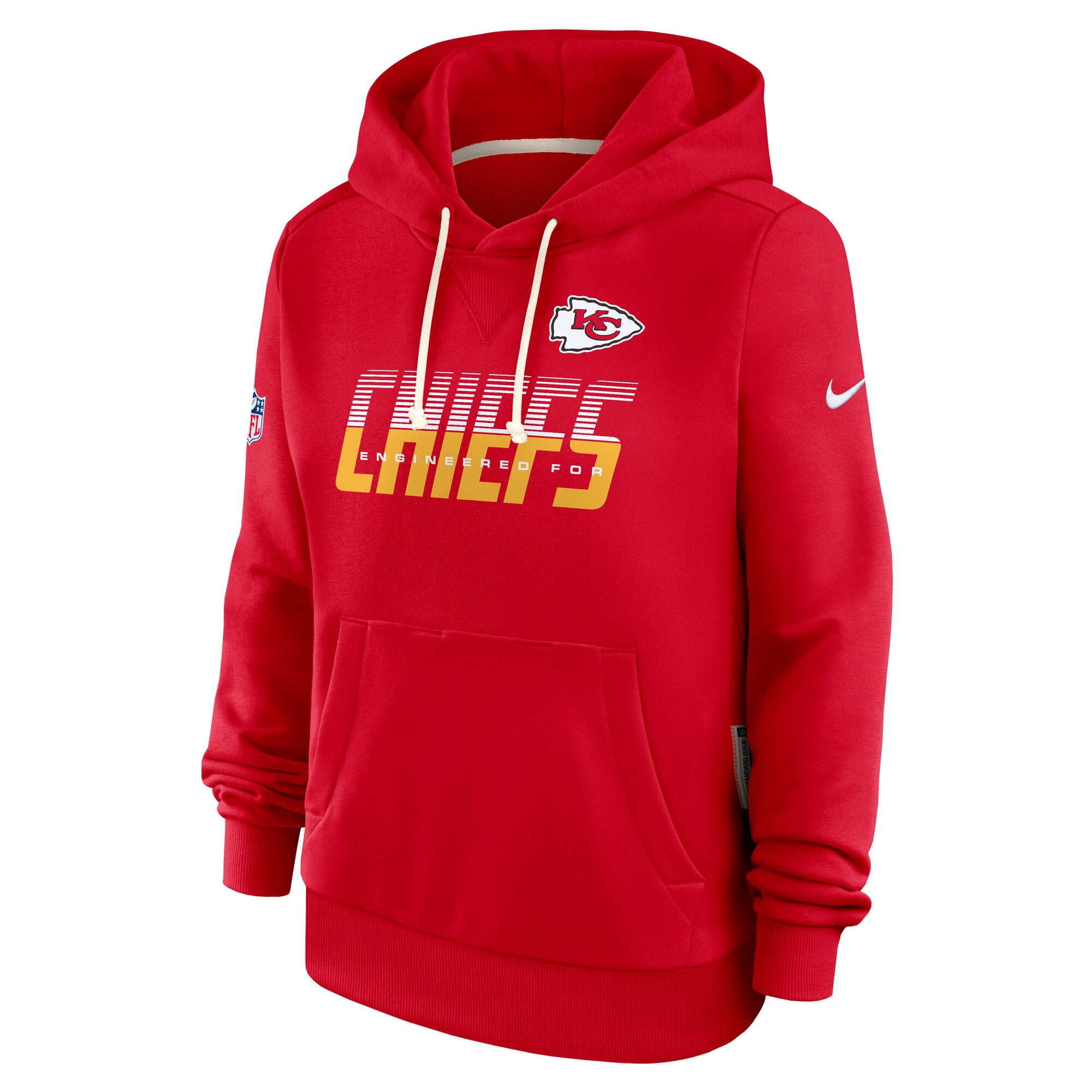 Sweat à capuche Nike Dri-FIT rouge Kansas City Chiefs pour femme