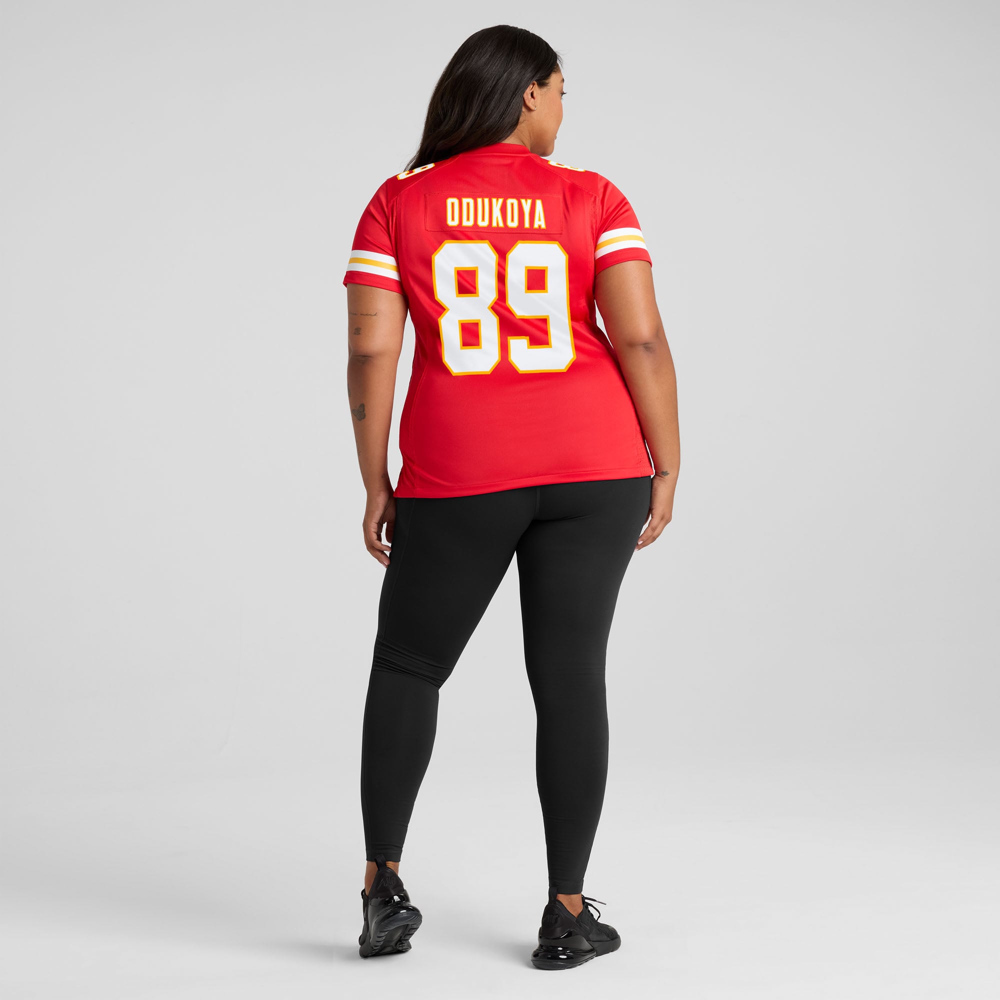 Maillot de match Nike Thomas Odukoya rouge des Kansas City Chiefs pour femmes