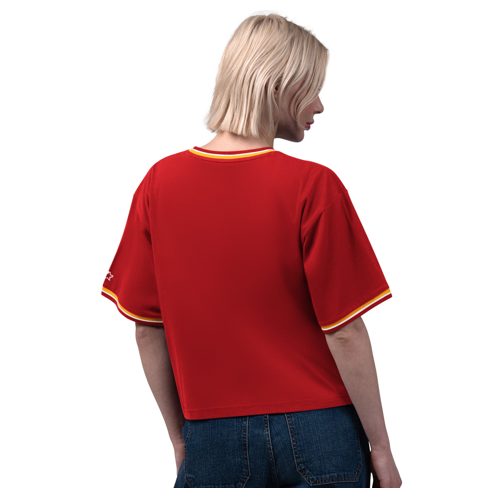 T-shirt court Starter rouge Kansas City Chiefs Ace pour femmes