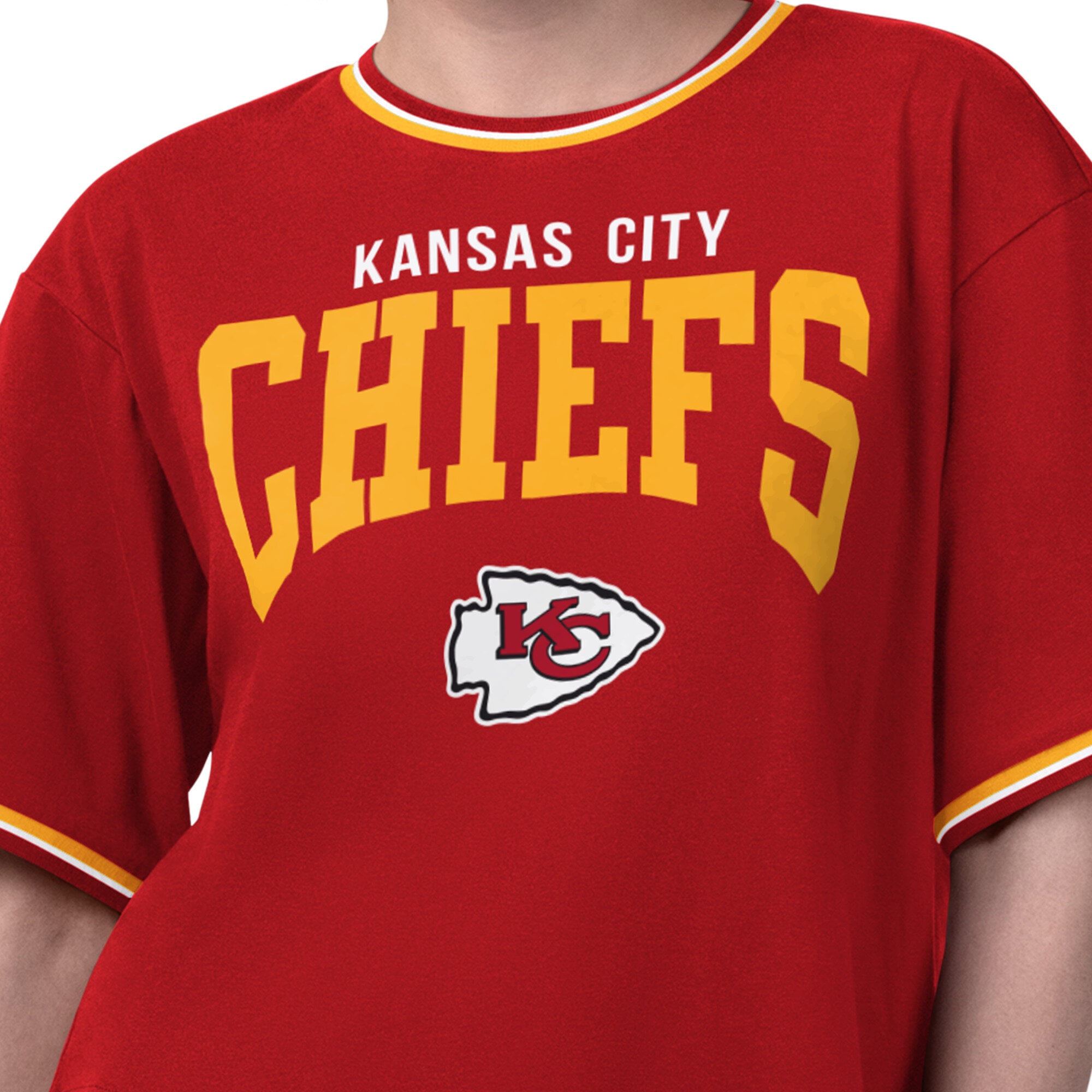 T-shirt court Starter rouge Kansas City Chiefs Ace pour femmes