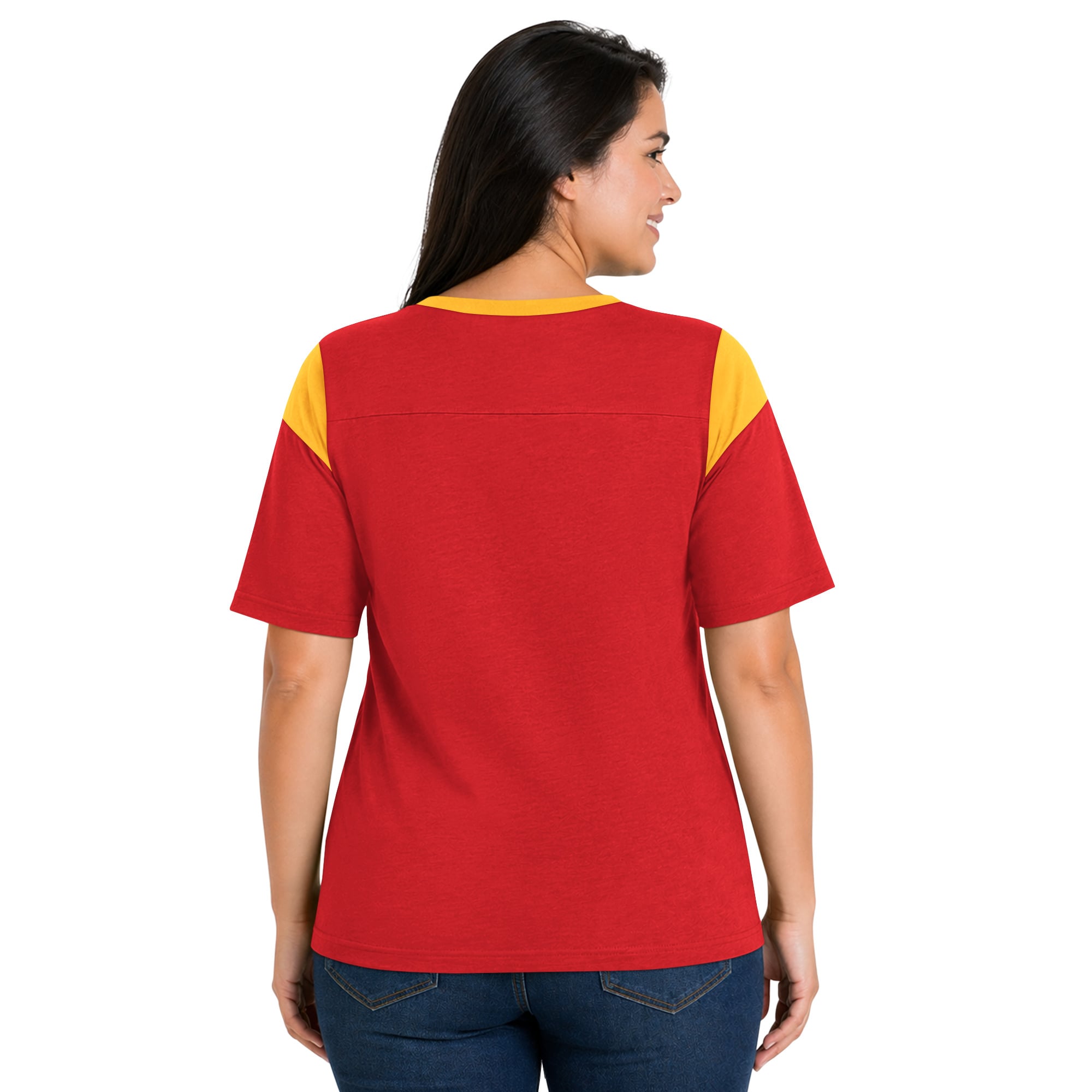 Women's Starter  Red Kansas City Chiefs Plus Linebacker Slub T-Shirt