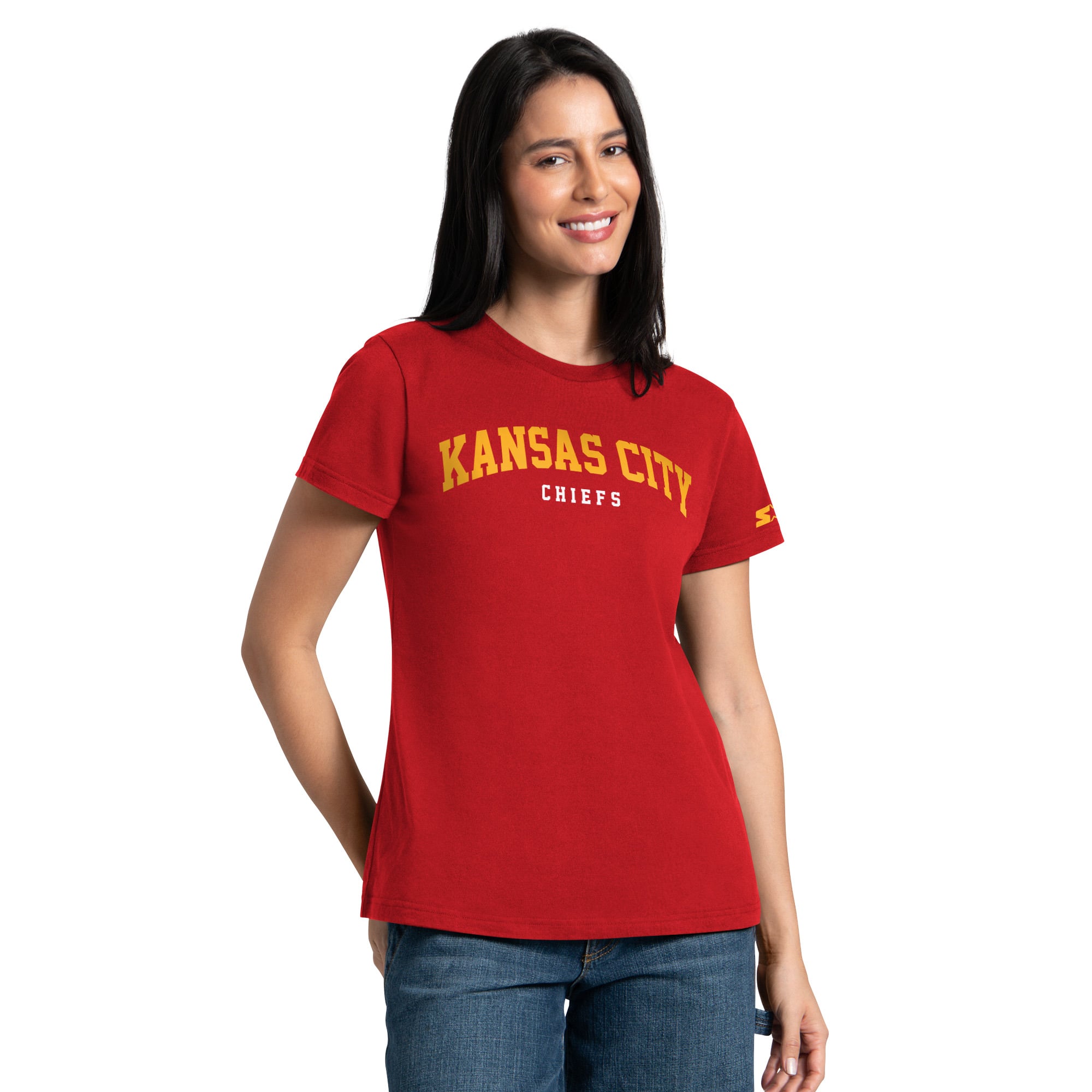Pack de t-shirts Starter rouges et or pour femmes des Kansas City Chiefs