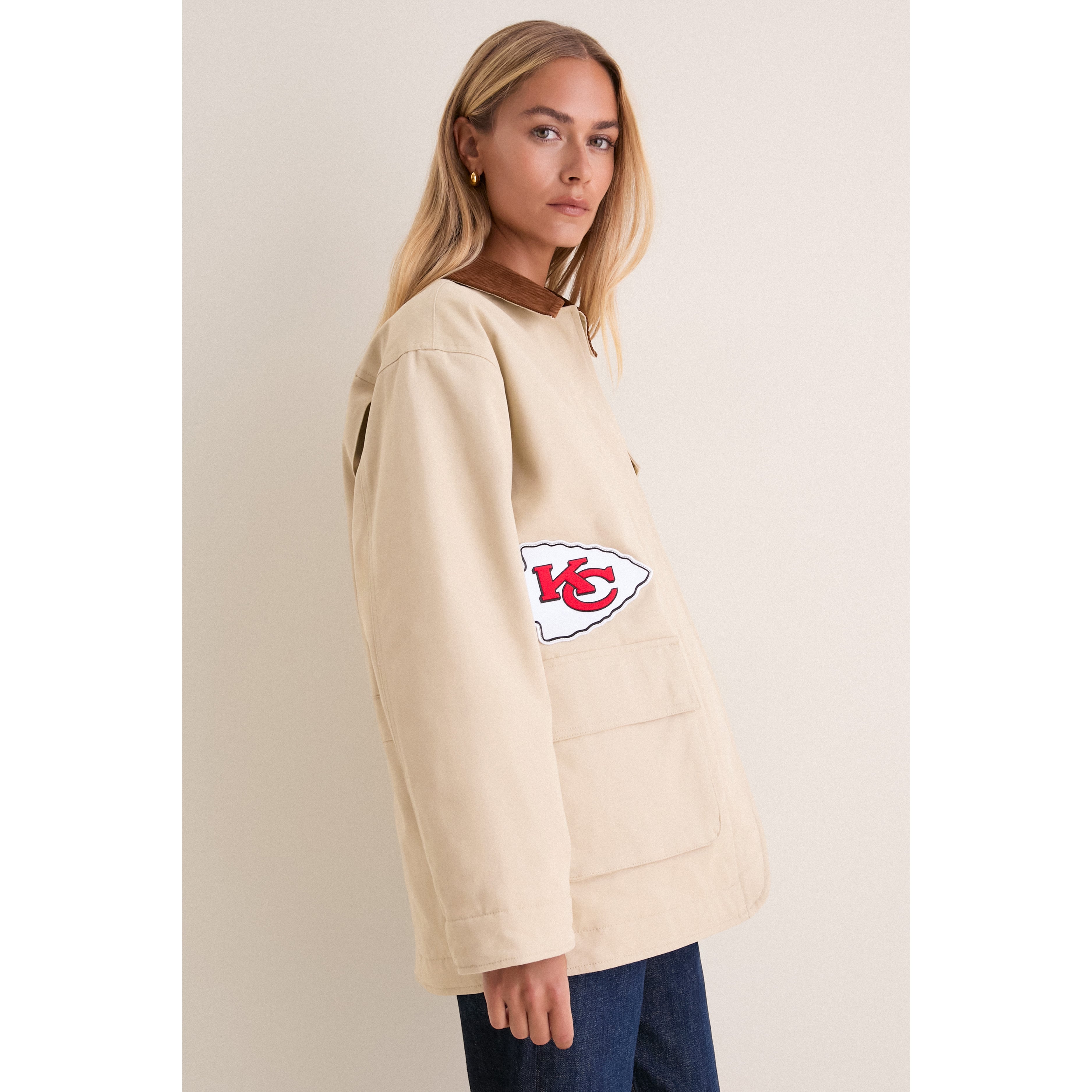 Veste de grange Tuckernuck Stone Kansas City Chiefs pour femmes, à boutons-pression.