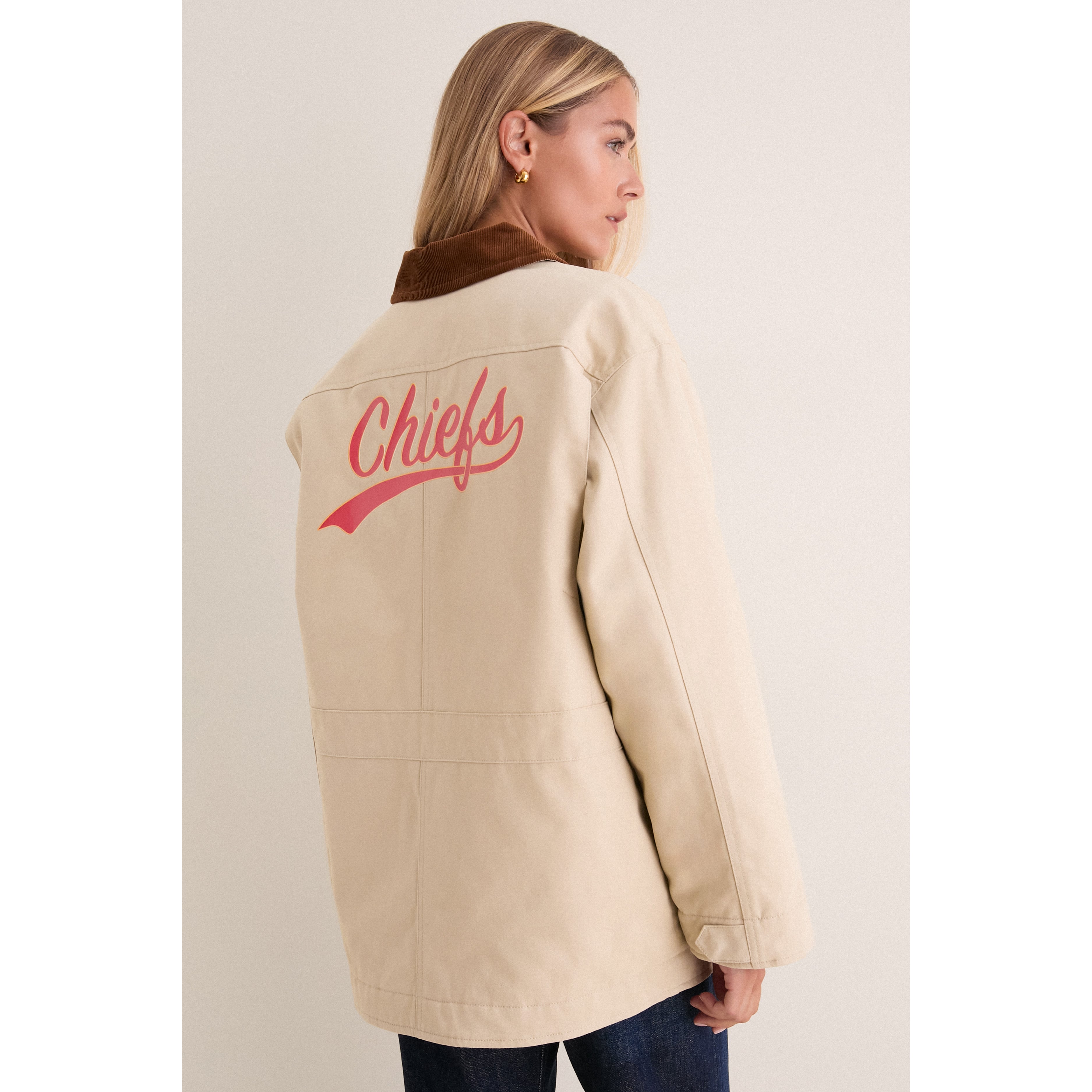 Veste de grange Tuckernuck Stone Kansas City Chiefs pour femmes, à boutons-pression.