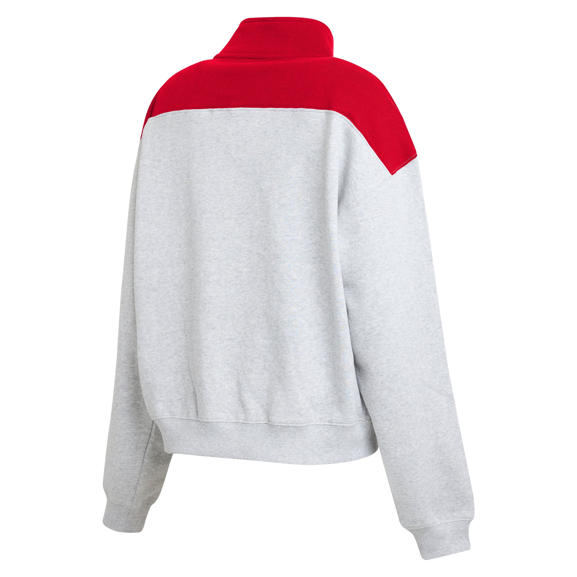 Pull à demi-zip en gris chiné Kansas City Chiefs de la marque WEAR by Erin Andrews pour femme