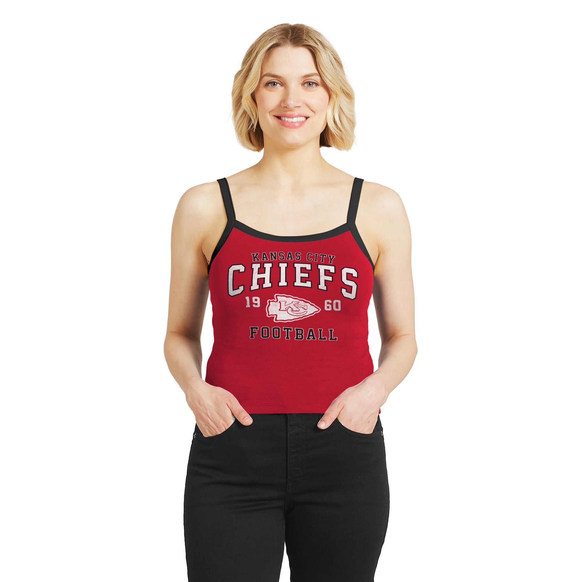 Women's WEAR by Erin Andrews  Red Kansas City Chiefs Colorblock Tank Top