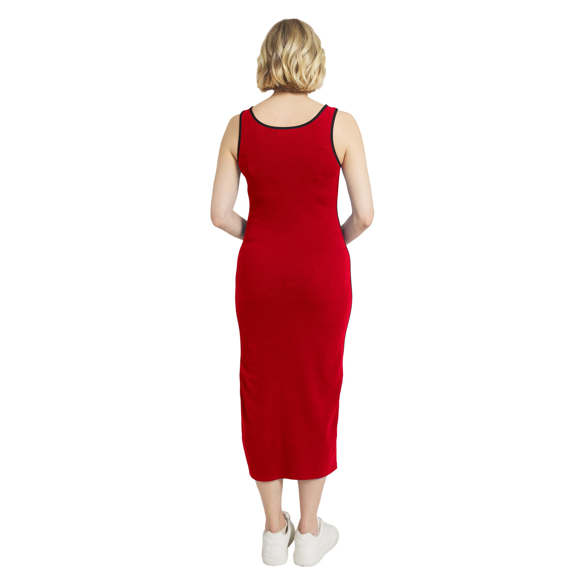 Women's WEAR by Erin Andrews  Red Kansas City Chiefs Ribbed Tank Dress