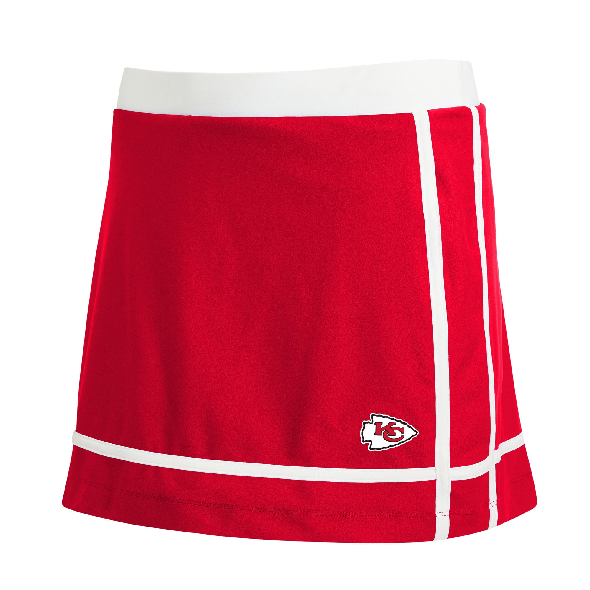 Women's WEAR by Erin Andrews Red Kansas City Chiefs Stripe Skort