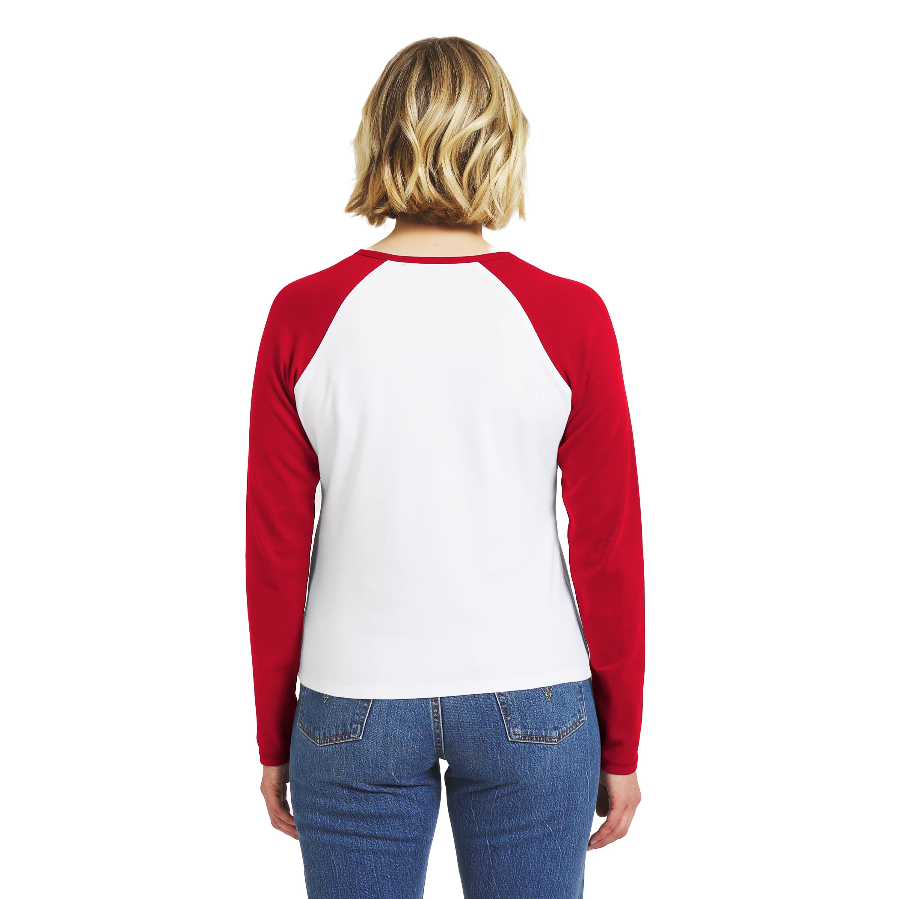 Women's WEAR by Erin Andrews  White/Red Kansas City Chiefs Henley Long Sleeve Raglan T-Shirt