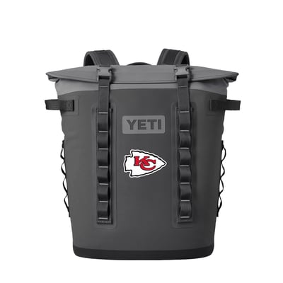  Kansas City Chiefs YETI Hopper M20 Soft Cooler Backpack - Charcoal