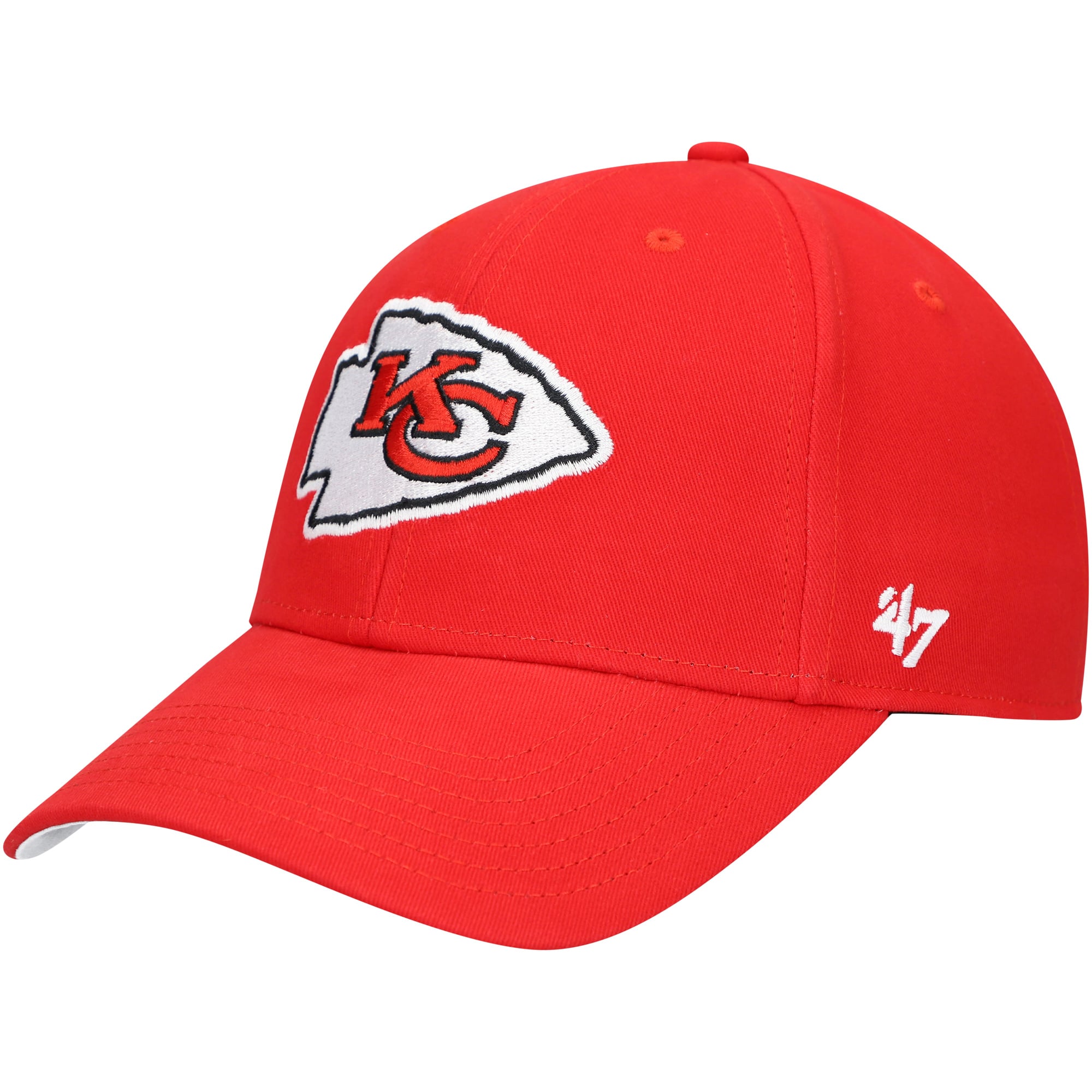 Casquette ajustable basique MVP rouge Kansas City Chiefs '47 pour jeunes