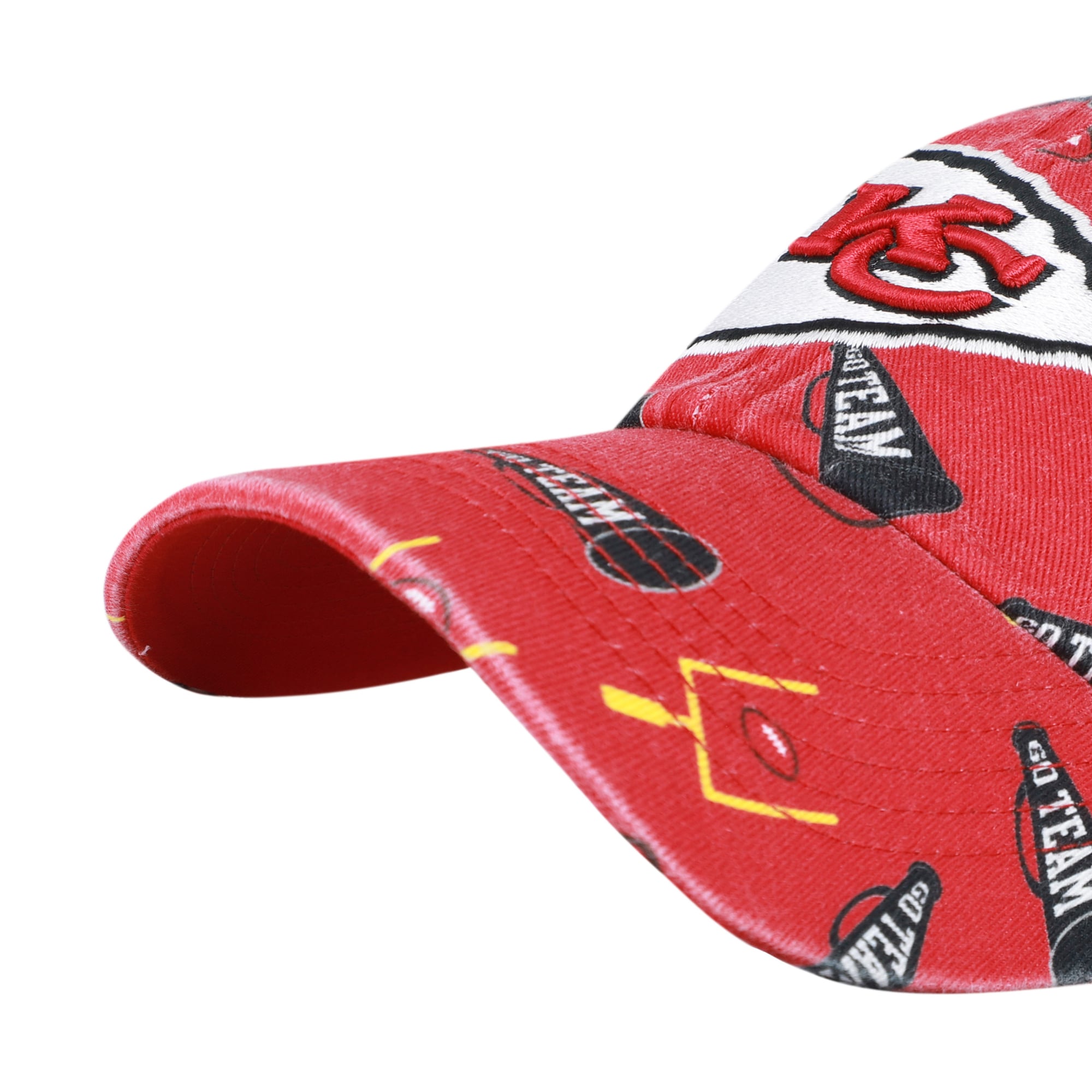 Youth '47  Red Kansas City Chiefs Stomping Ground Clean Up Adjustable Hat