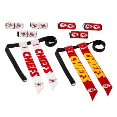 Kansas City Chiefs Franklin Sports Youth NFL Flag Football Set
