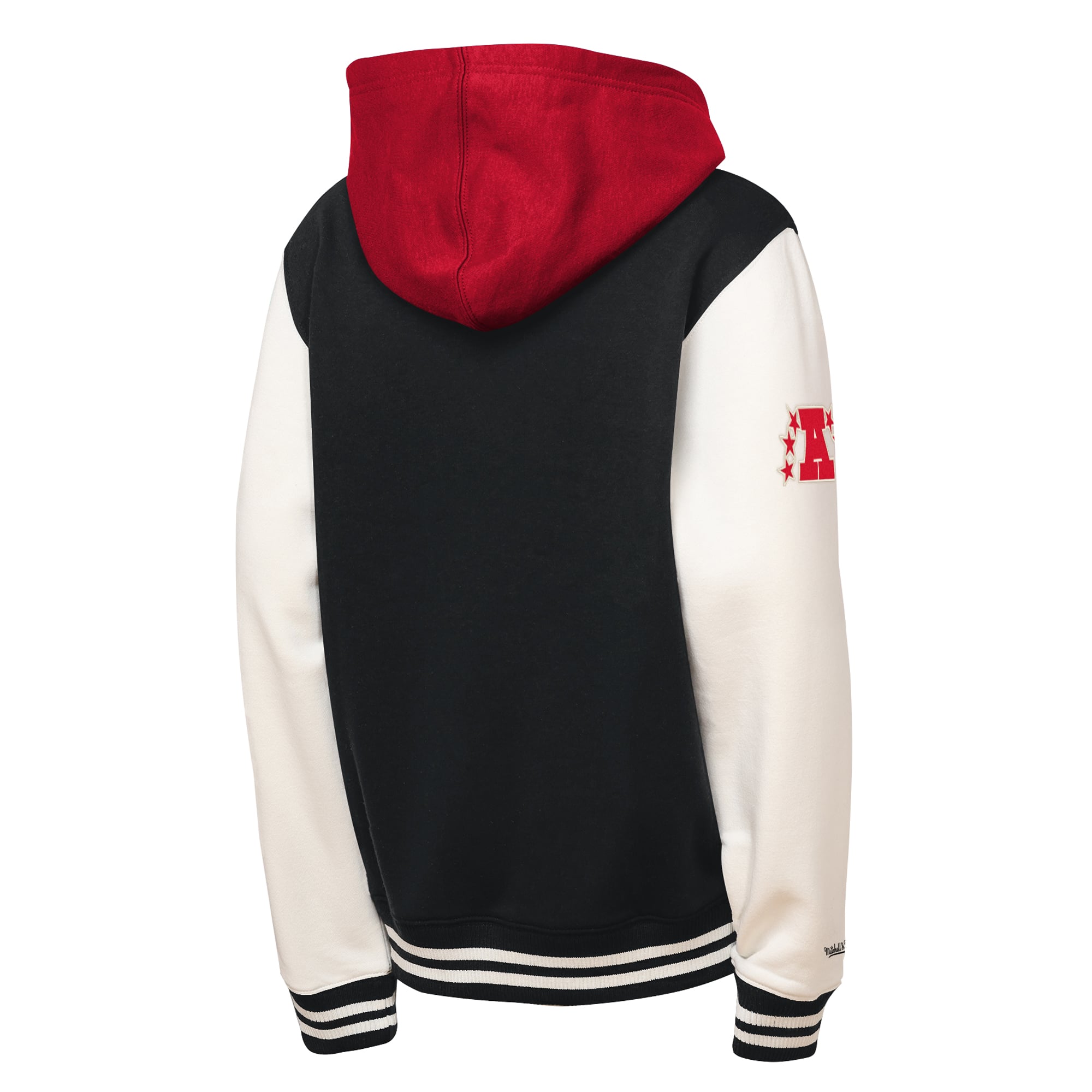 Veste polaire Mitchell & Ness noire pour enfant, modèle Kansas City Chiefs, à boutons-pression.