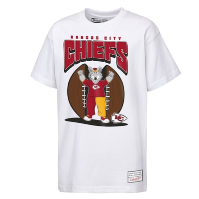  Kansas City Chiefs Mitchell & Ness Youth Mascot Mania T-Shirt - White