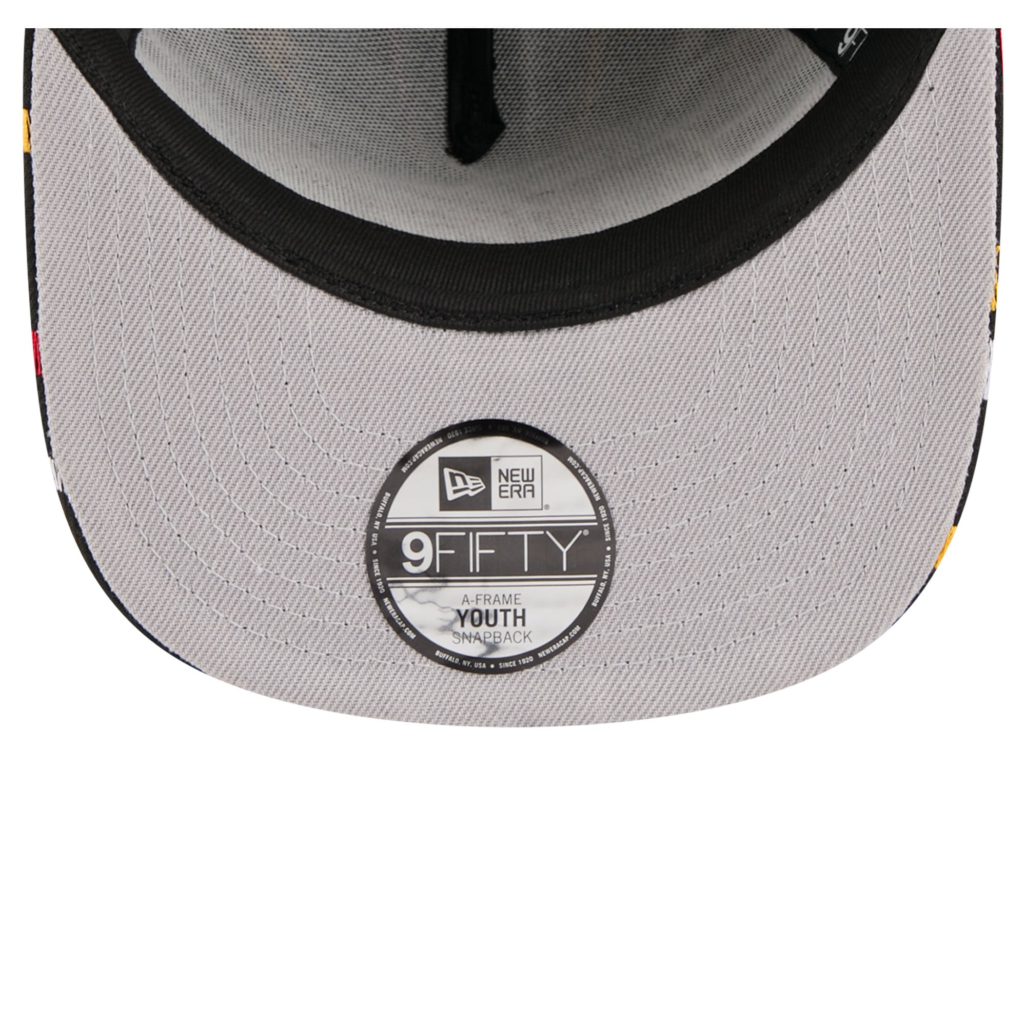 Youth New Era Black Kansas City Chiefs Bolt A-Frame 9FIFTY Snapback Hat