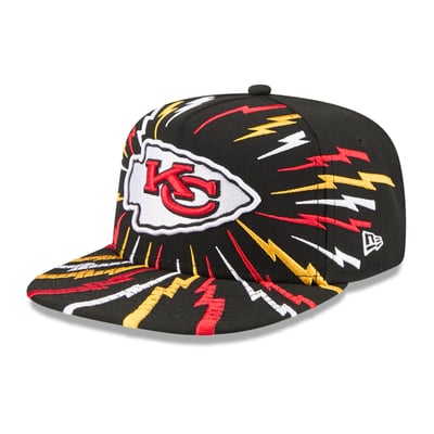 Kansas City Chiefs New Era Youth Bolt A-Frame 9FIFTY Snapback Hat - Black
