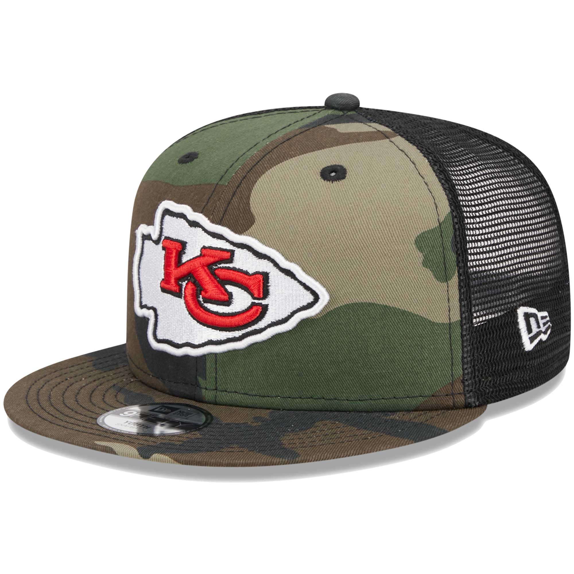Casquette trucker New Era 9FIFTY à motif camouflage Kansas City Chiefs pour jeunes
