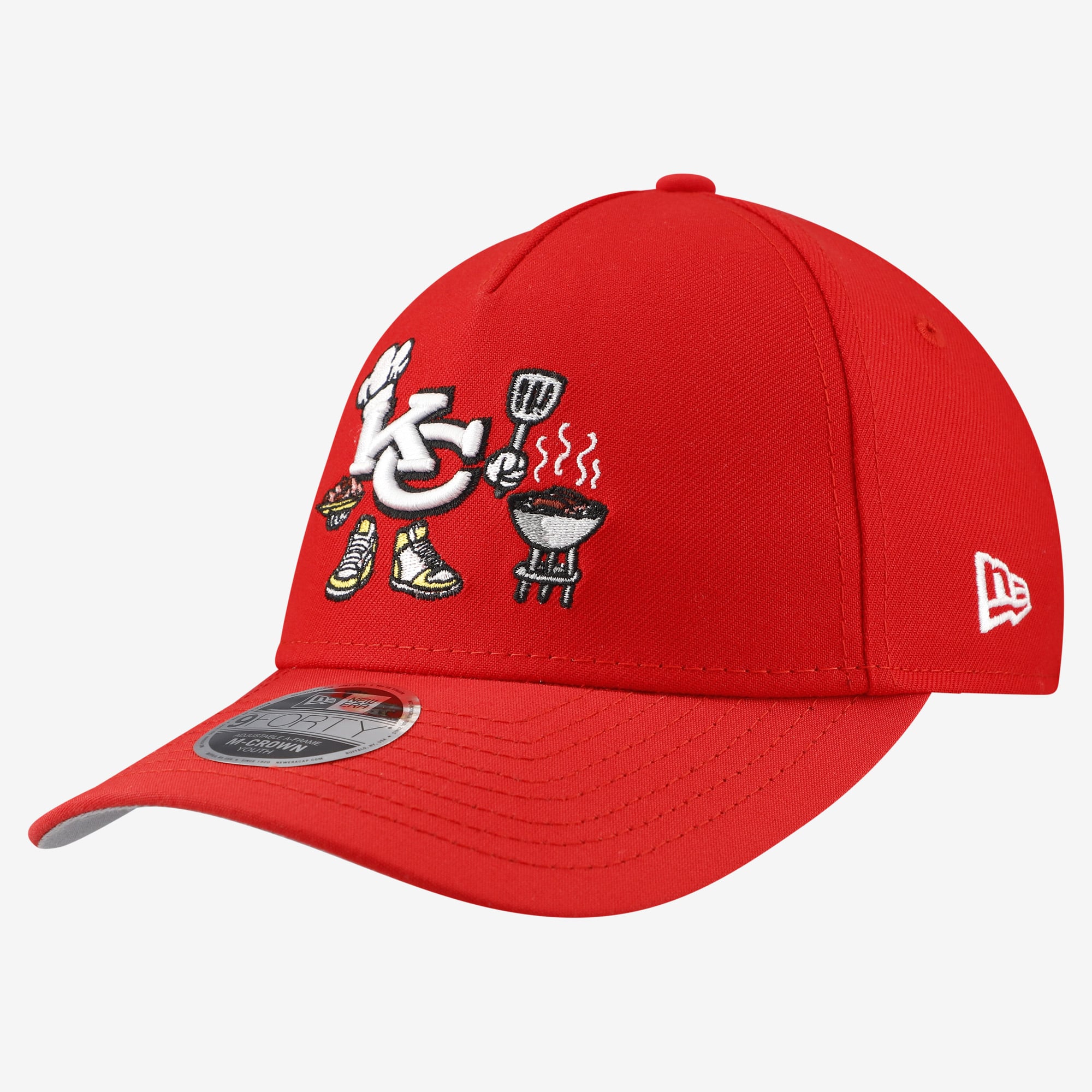 Casquette ajustable New Era 9FORTY rouge Kansas City Chiefs pour jeunes