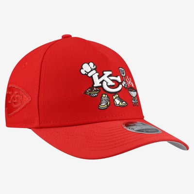 Kansas City Chiefs New Era Youth Cartoon 9FORTY A-Frame Adjustable Hat - Red
