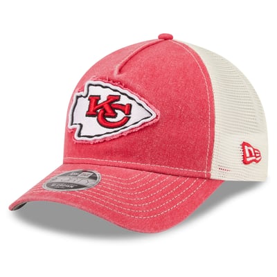  Kansas City Chiefs New Era Youth Fan 9FORTY A-Frame Trucker Adjustable Hat - Red
