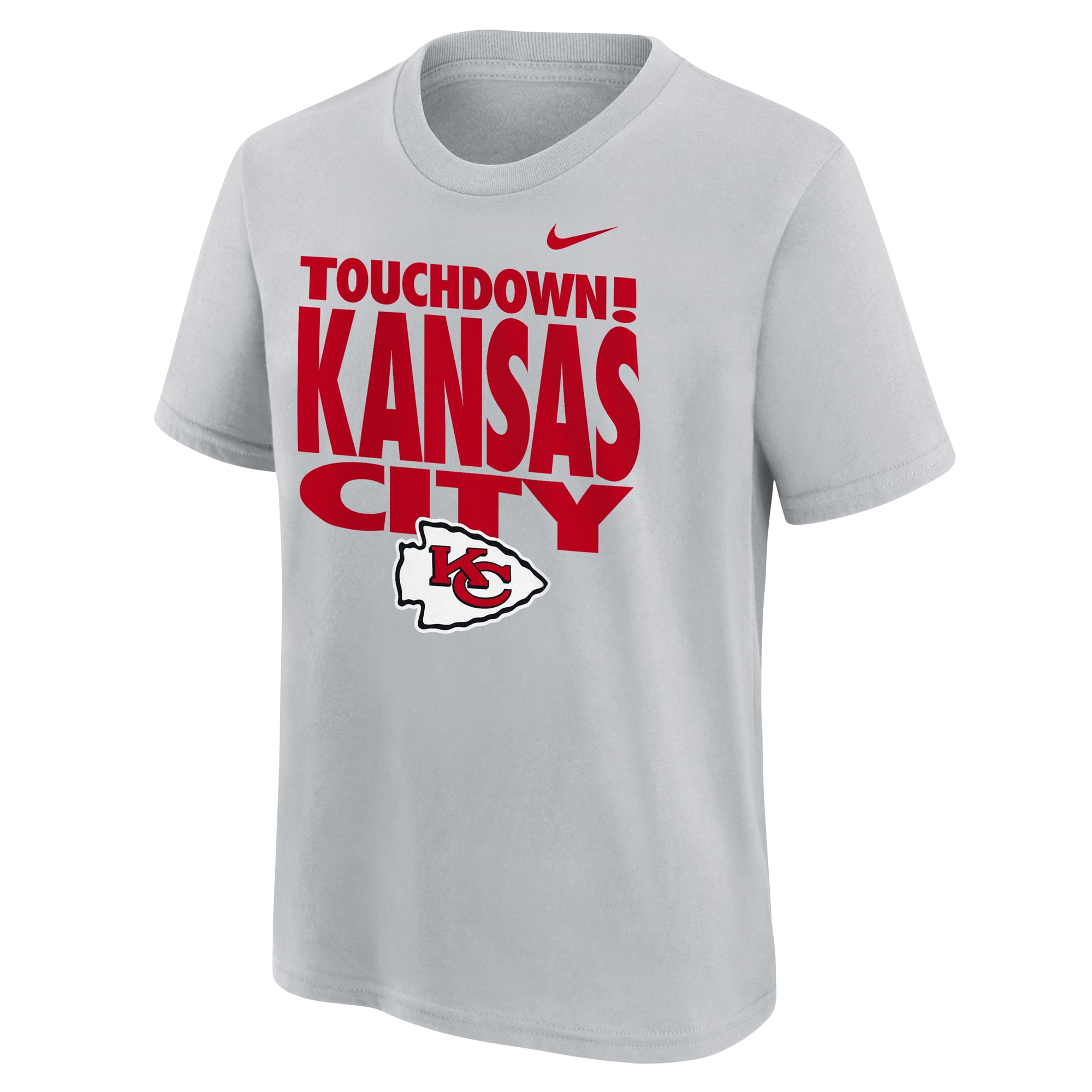 Youth Nike  Gray Kansas City Chiefs Slogan T-Shirt