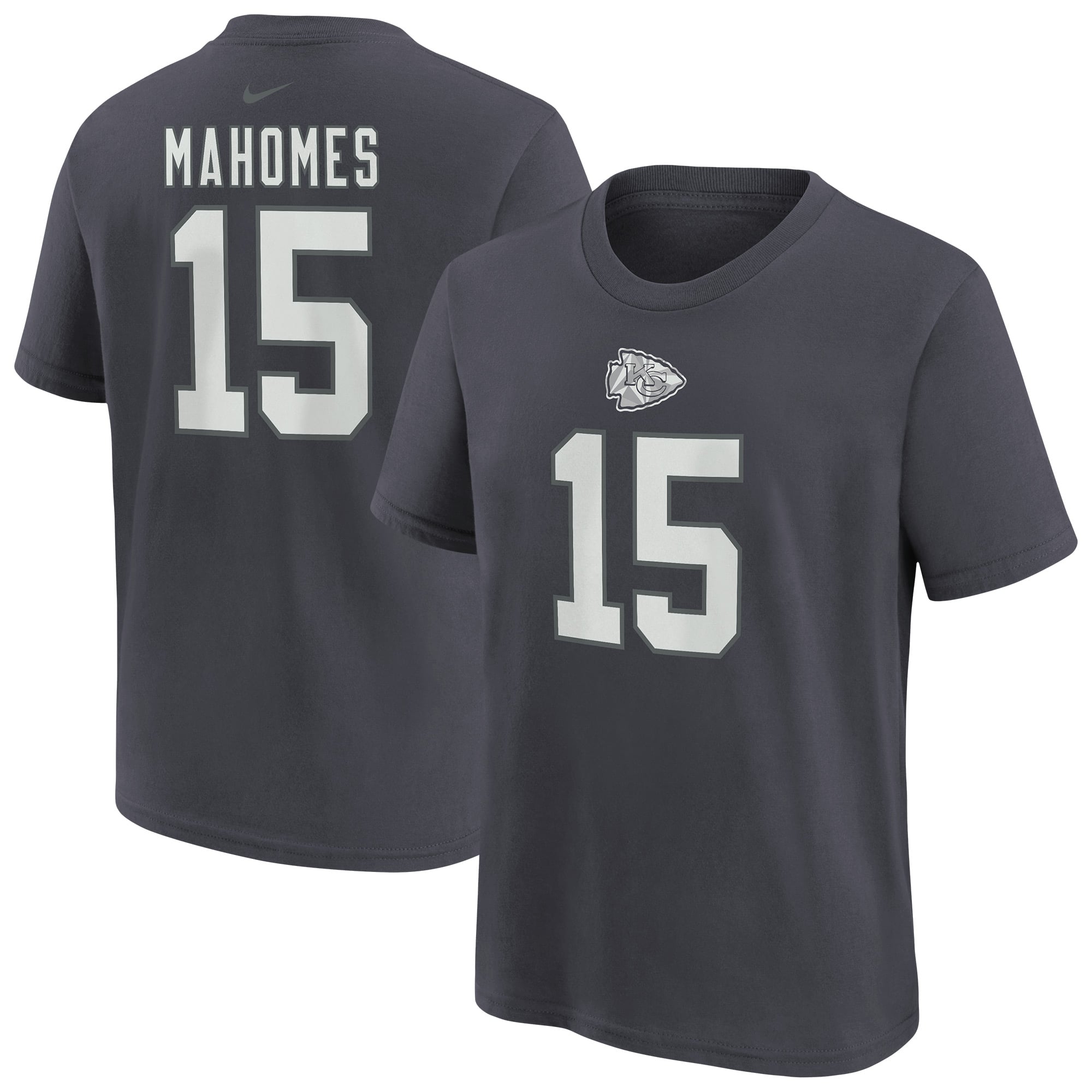 T-shirt Nike Patrick Mahomes anthracite Kansas City Chiefs pour enfant