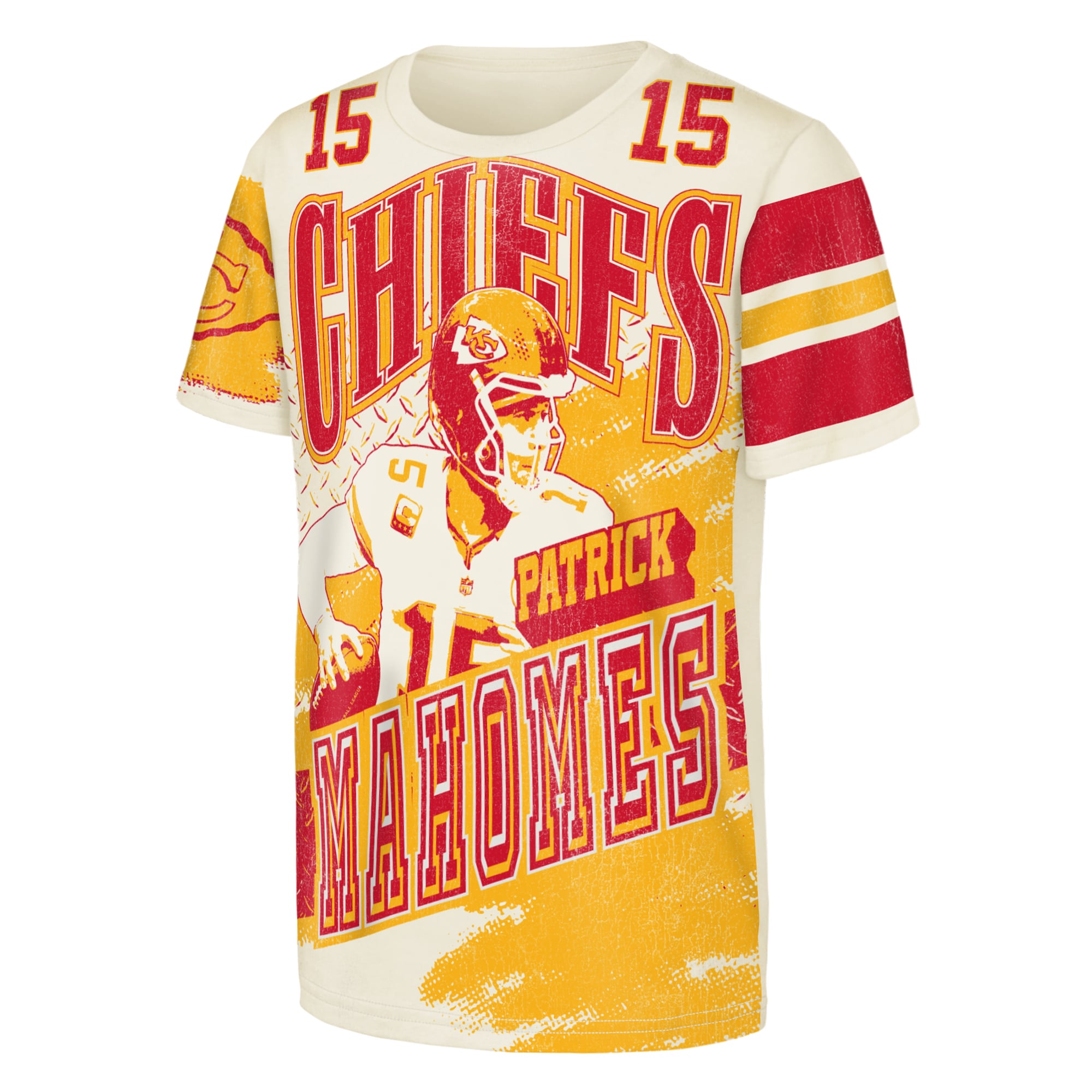 T-shirt classique Outerstuff pour jeunes, motif Patrick Mahomes, Kansas City Chiefs.