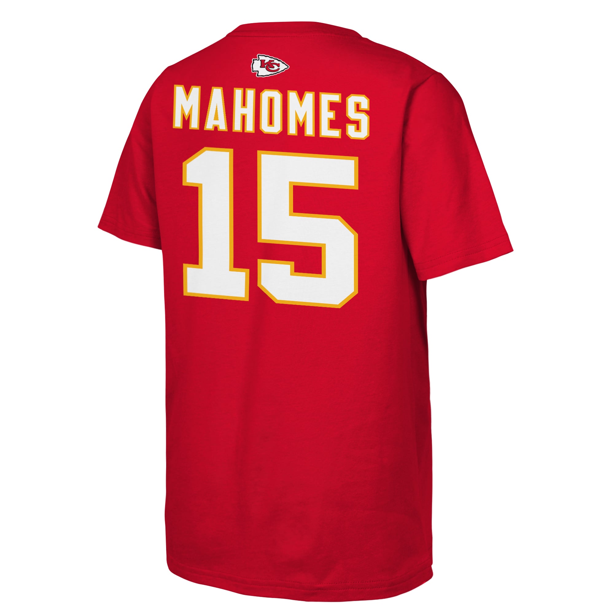 T-shirt Outerstuff pour jeunes, Patrick Mahomes, Kansas City Chiefs, rouge, nom et numéro