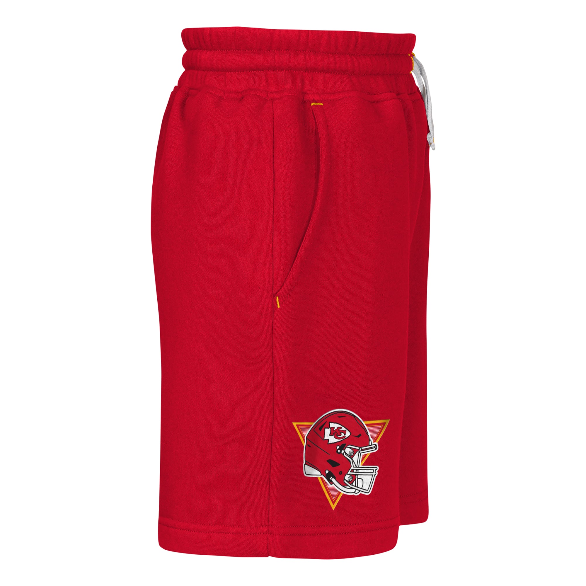 Youth Outerstuff Red Kansas City Chiefs Audible Fleece Shorts