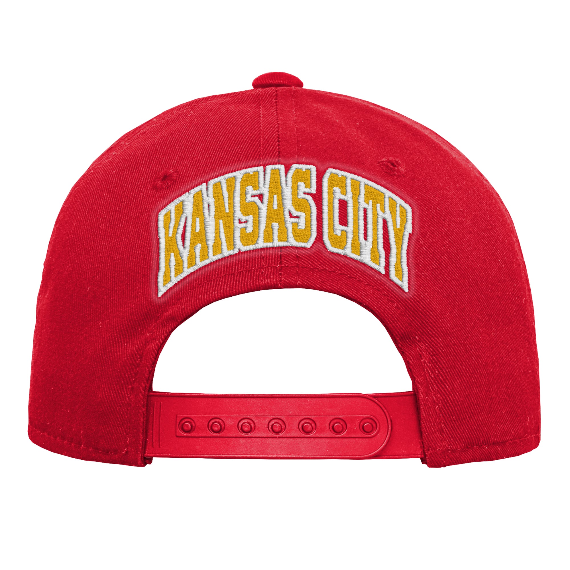 Youth Outerstuff Red Kansas City Chiefs Pre-Curved Snapback Hat