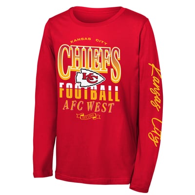 Kansas City Chiefs Outerstuff Youth Real Ones Long Sleeve T-Shirt - Red