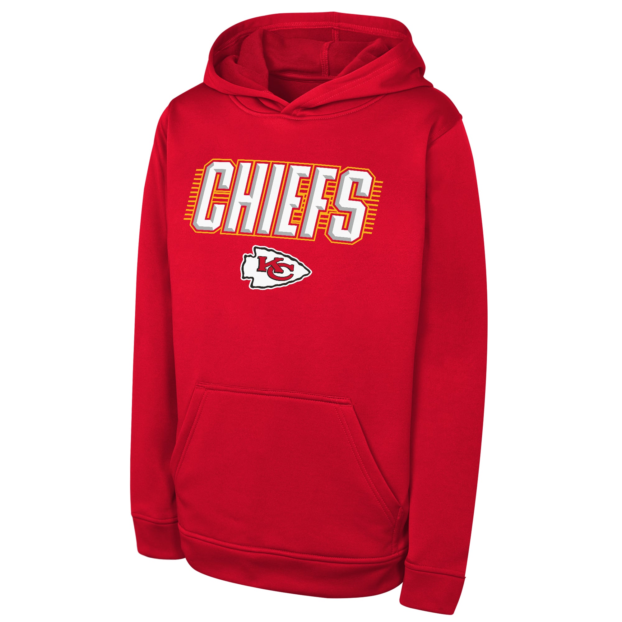 Sweat à capuche de performance Youth Outerstuff rouge Kansas City Chiefs Sack Party