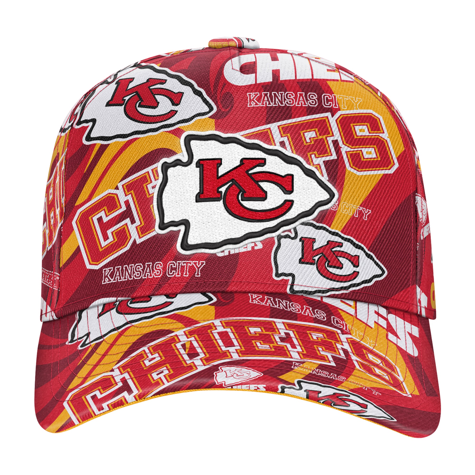 Youth Outerstuff Red Kansas City Chiefs Shift Adjustable Hat