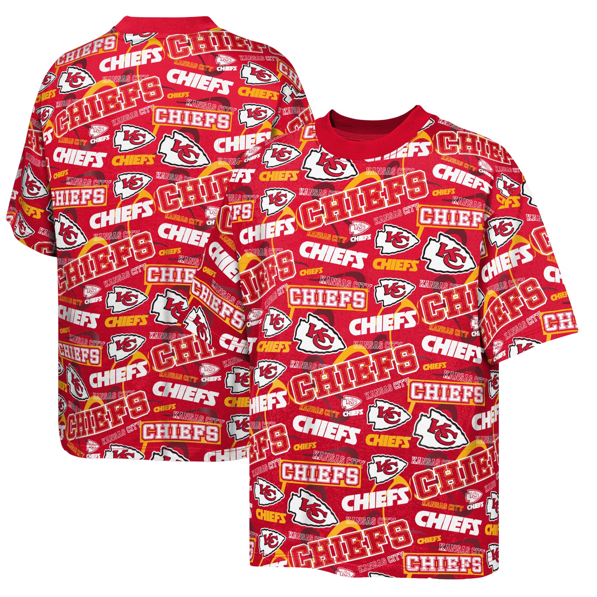 Youth Outerstuff  Red Kansas City Chiefs Shift Crew T-Shirt