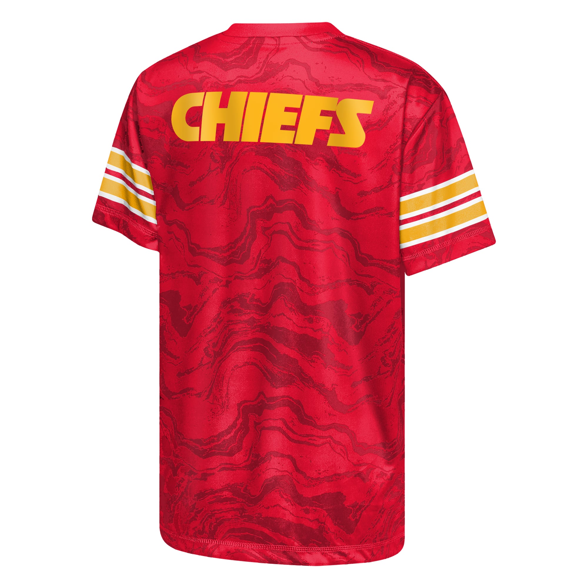 Youth Outerstuff  Red Kansas City Chiefs Slant Route Performance T-Shirt